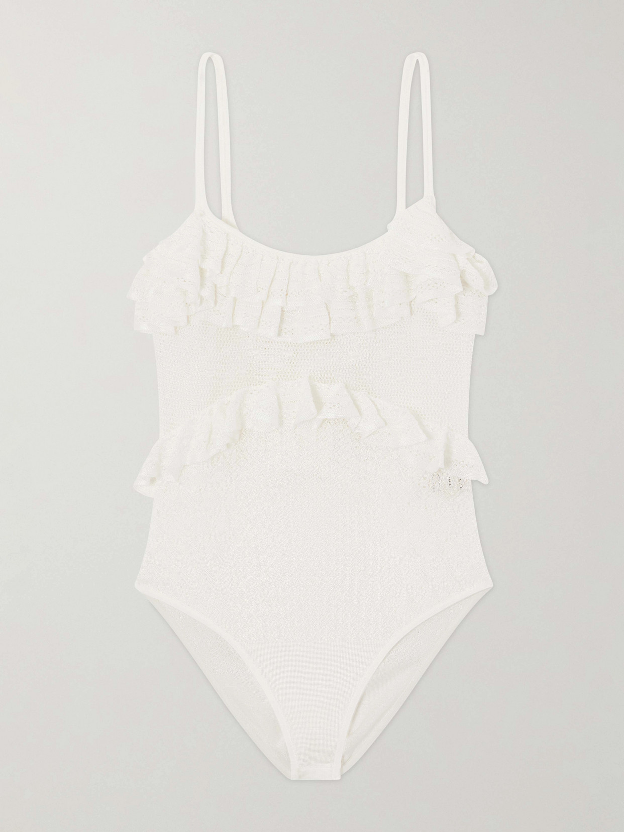 Ulla Johnson Bania Knit Bodysuit In White