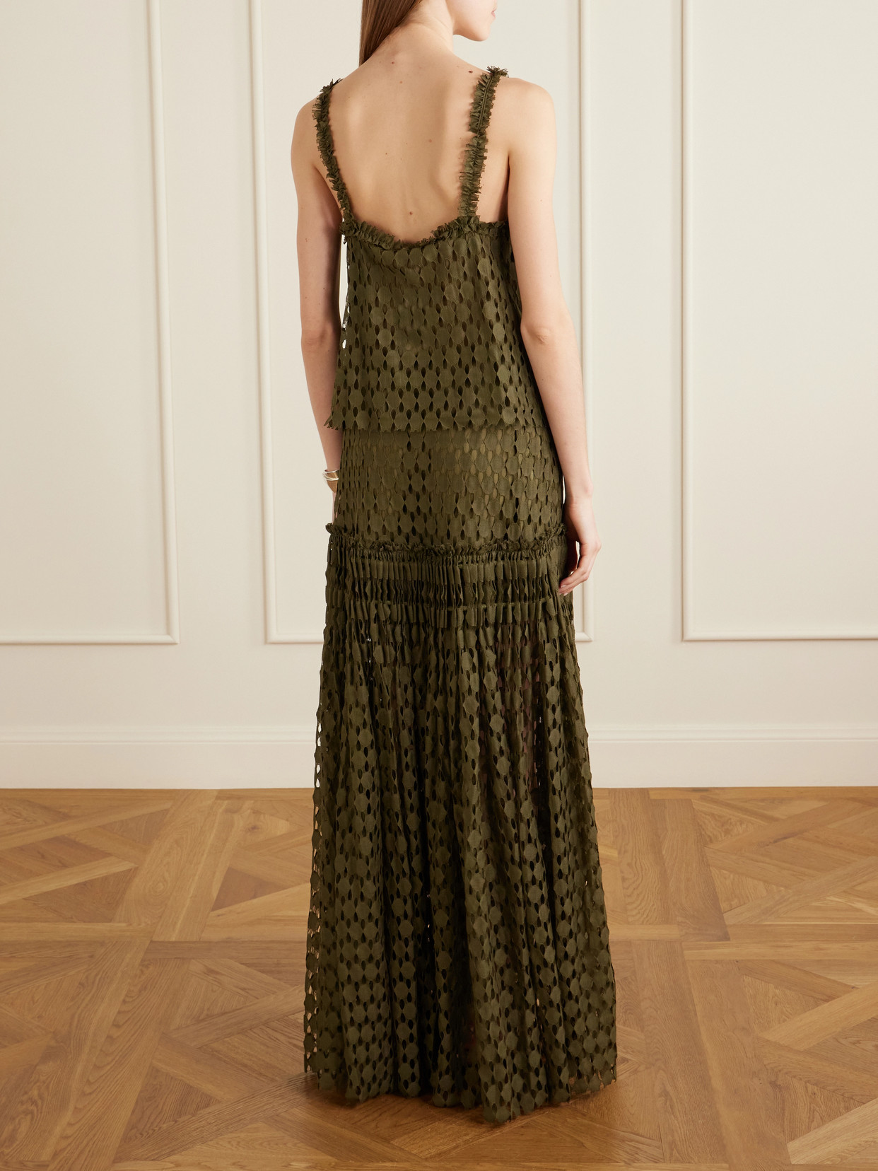 Francoise Cotton-Blend Lace Top