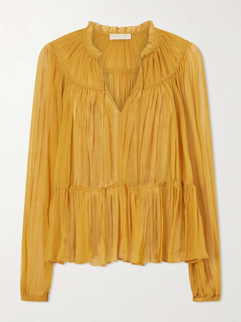 Ulla Johnson Leandra Silk-crepon Blouse