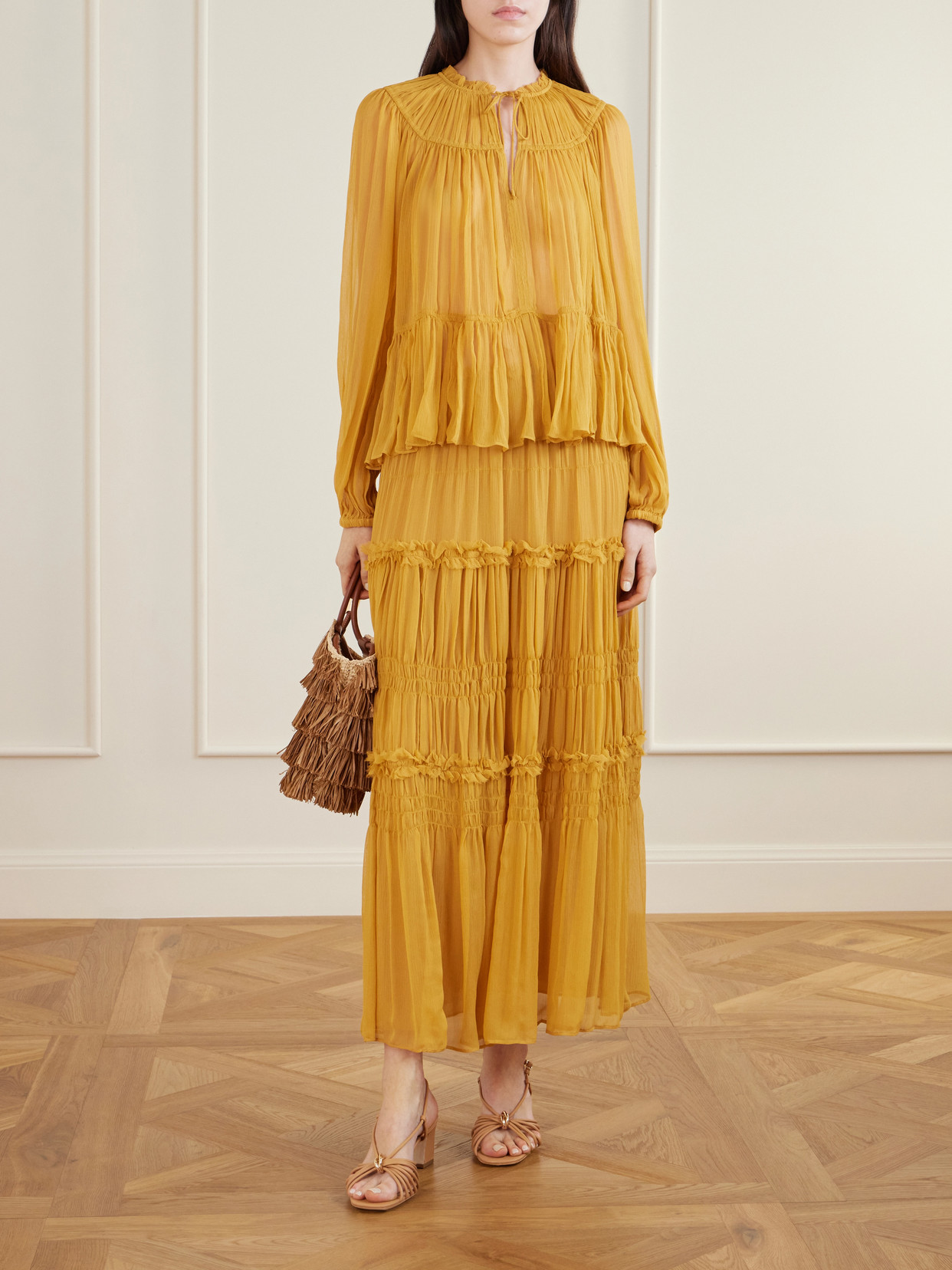 Leandra Silk-Crepon Blouse