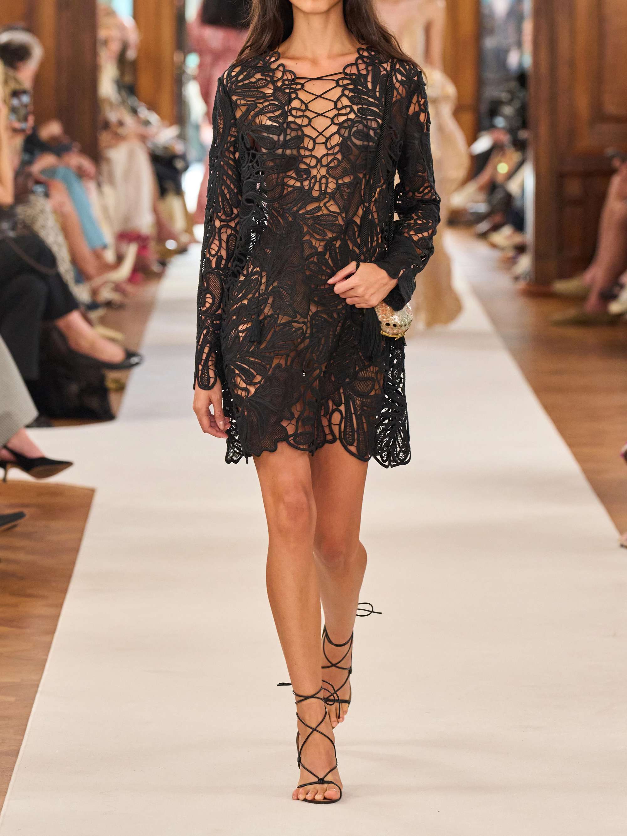 ULLA JOHNSON Dita lace mini dress | NET-A-PORTER