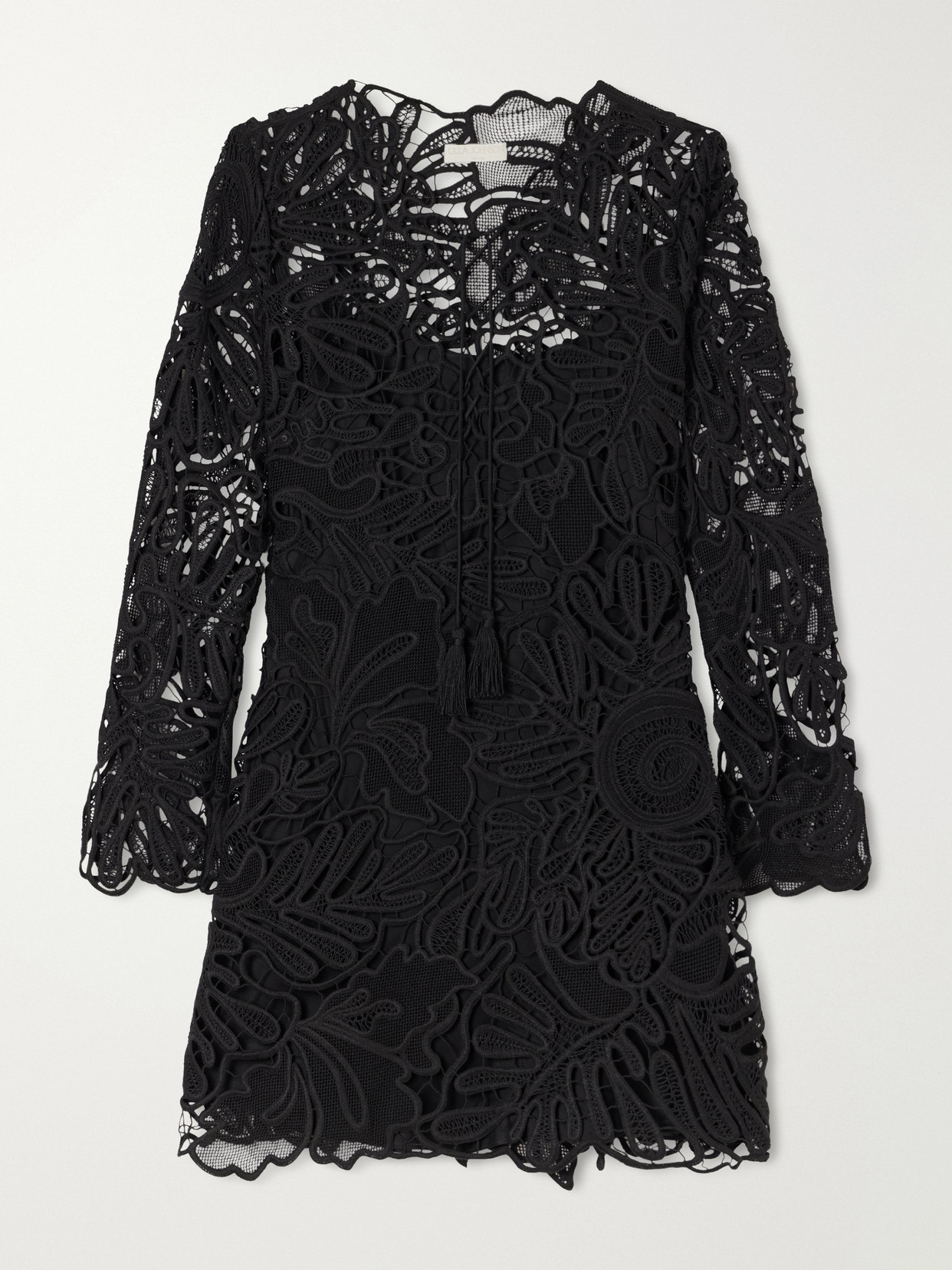 Ulla Johnson Dita Lace Mini Dress In Black