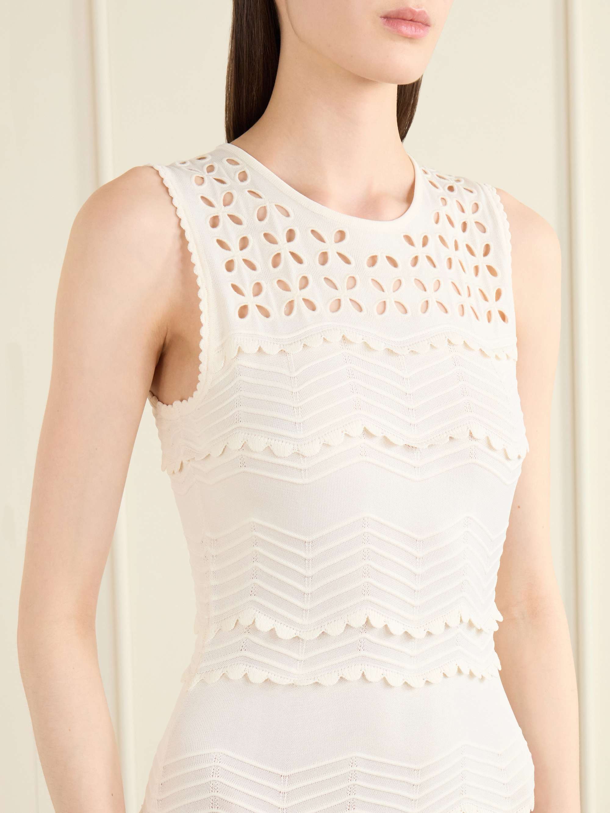 ulla johnson white embroidered sleeveless midi dress Ulla Johnson White Embroidered Lakshmi Maxi Dress