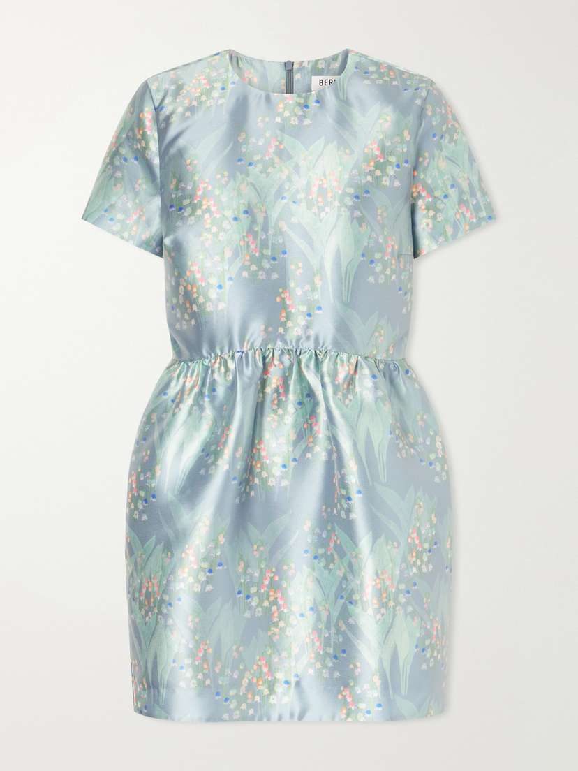 BERNADETTE Lily Of The Valley Crepe Mini Dress