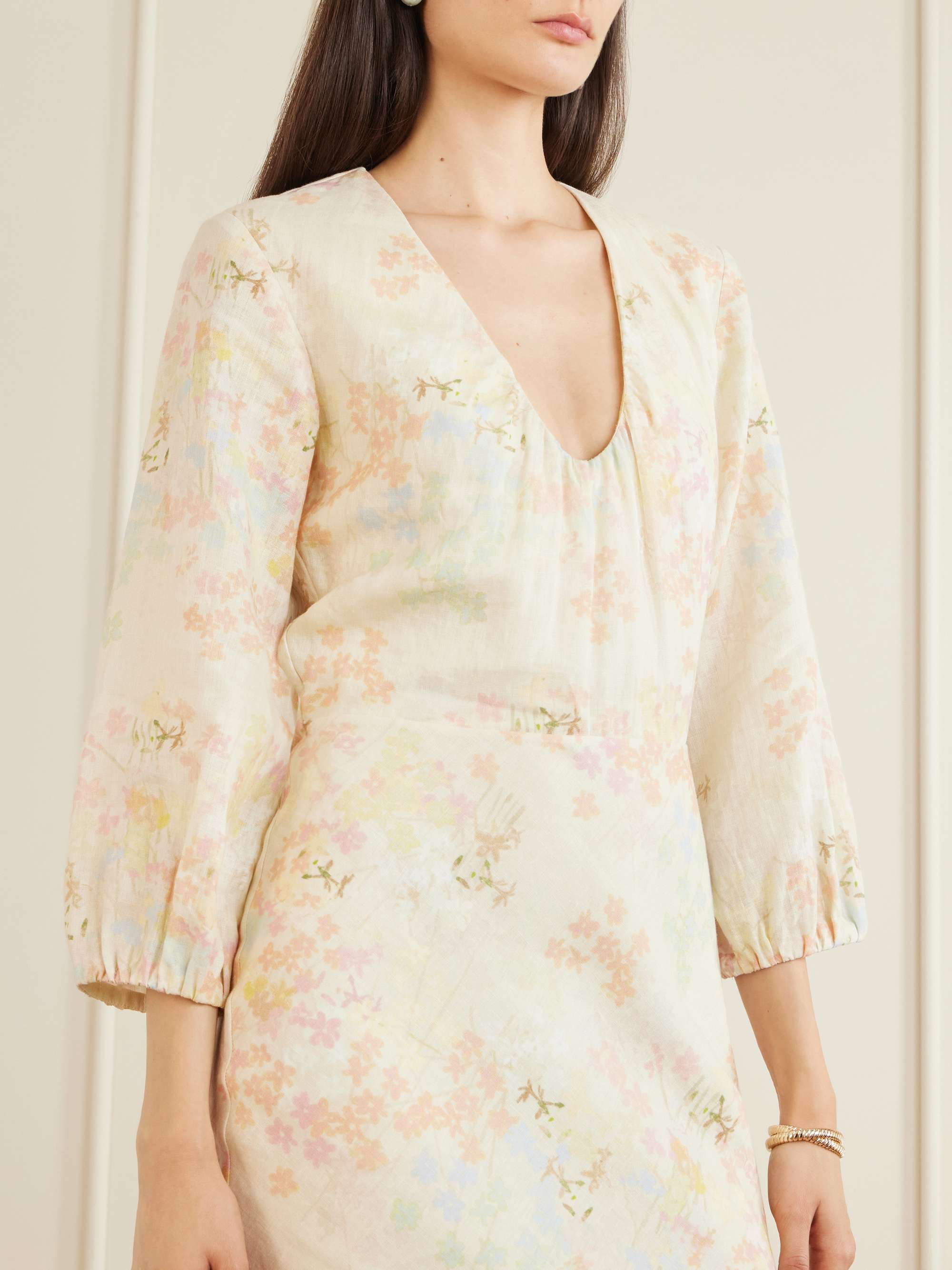 BERNADETTE Beau floral-print linen maxi dress | NET-A-PORTER BERNADETTE Beau floral-print linen maxi dress | NET-A-PORTER