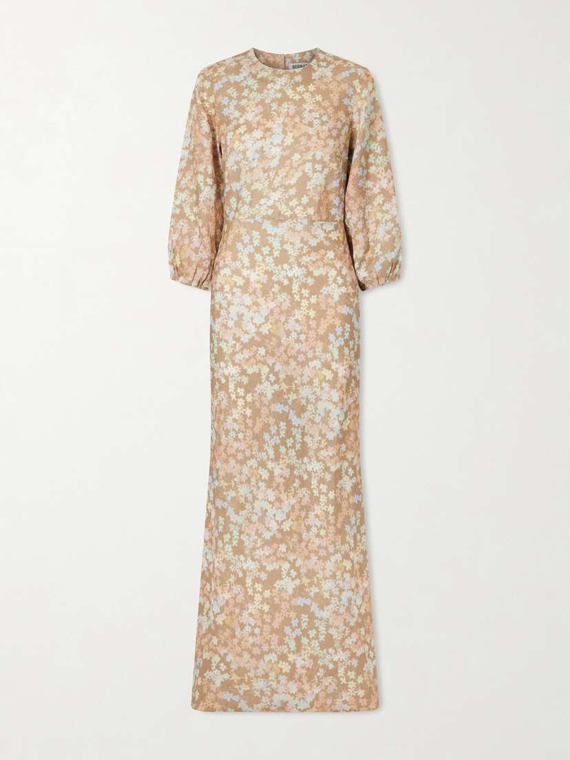 BERNADETTE Berna Floral-print Linen Maxi Dress