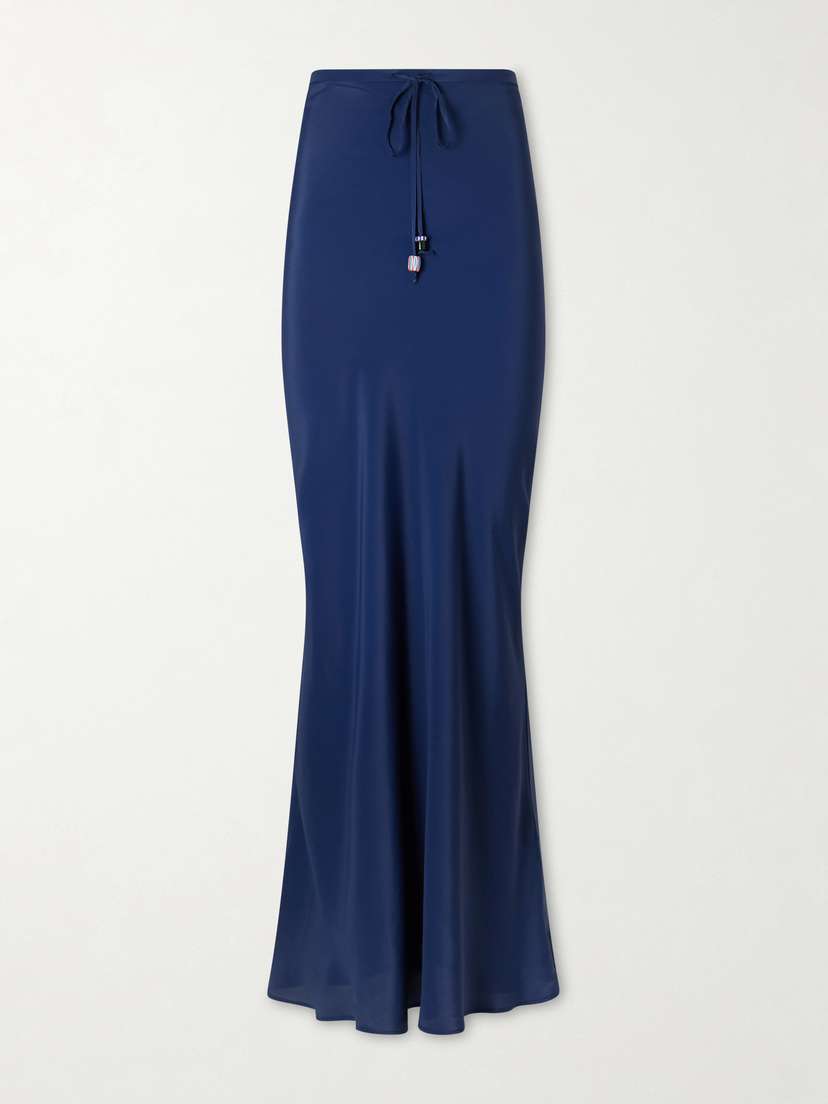 BERNADETTE Emily Satin Maxi Skirt