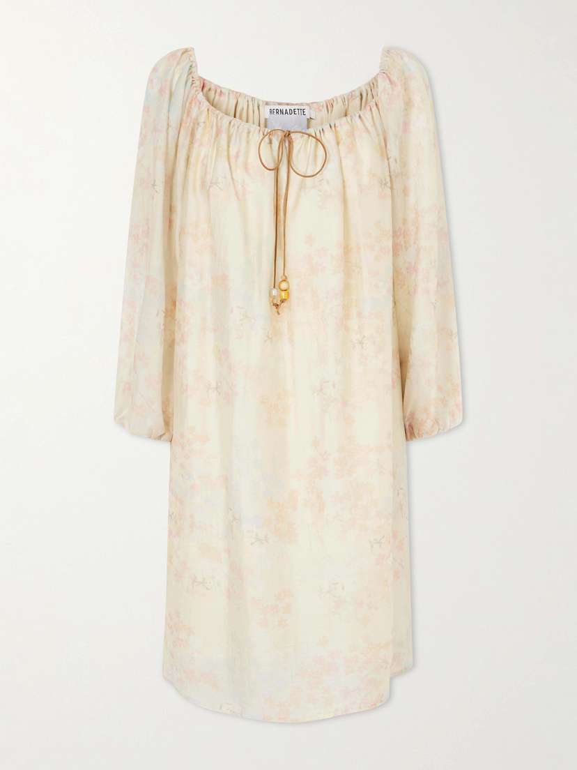 BERNADETTE Bonnie Floral-print Lyocell-blend Mini Dress