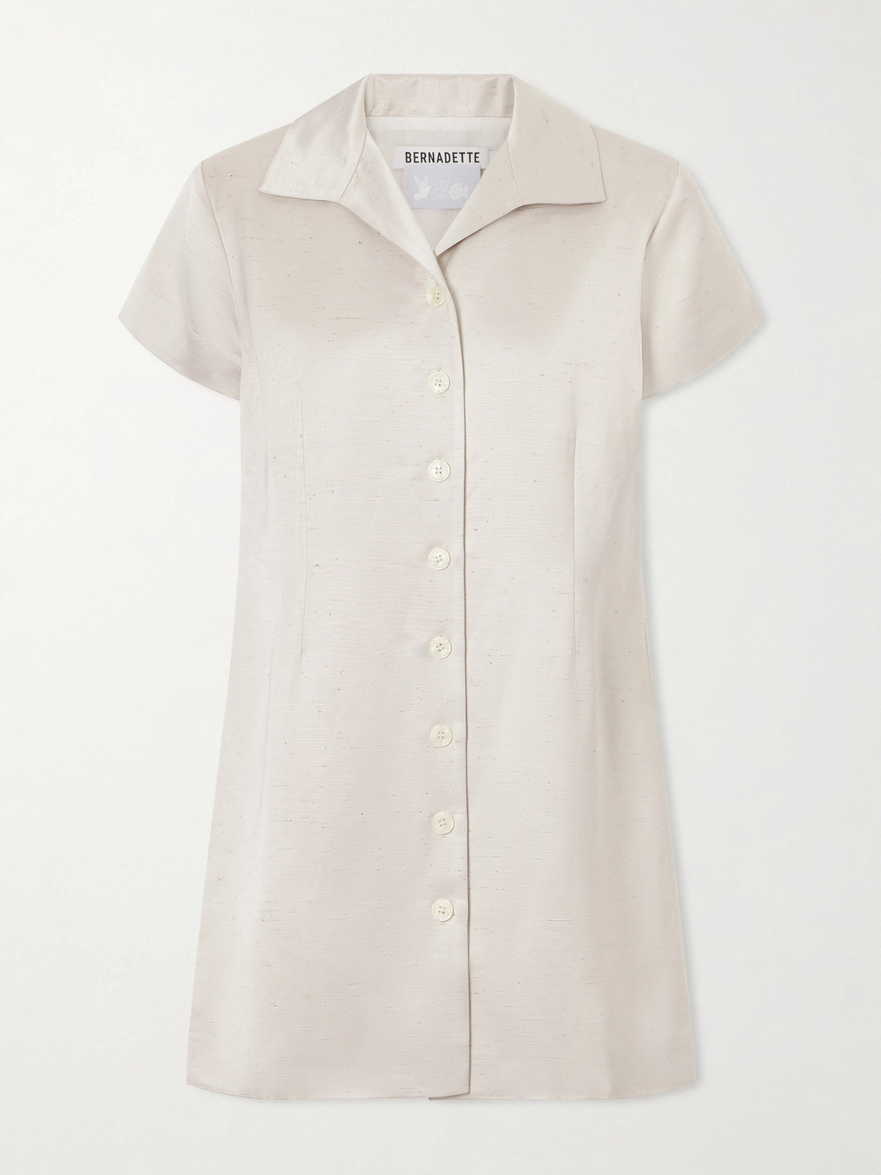 Bernadette York Dupioni Dress In Neutral