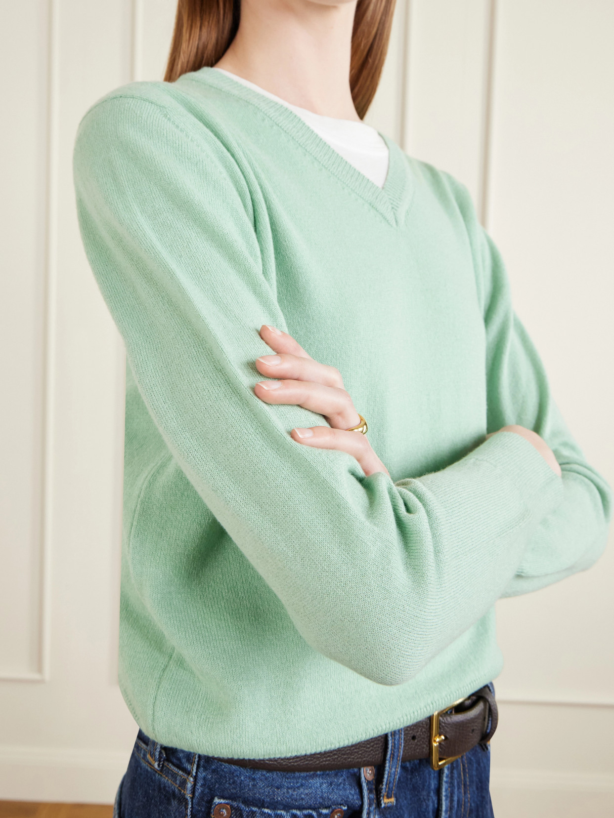 &Daughter - Slim Cashmere And Cotton-Blend Sweater