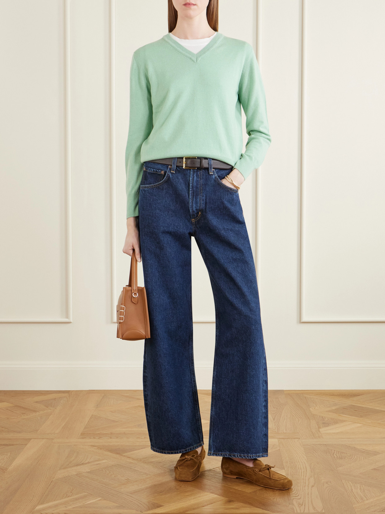 &Daughter - Slim Cashmere And Cotton-Blend Sweater