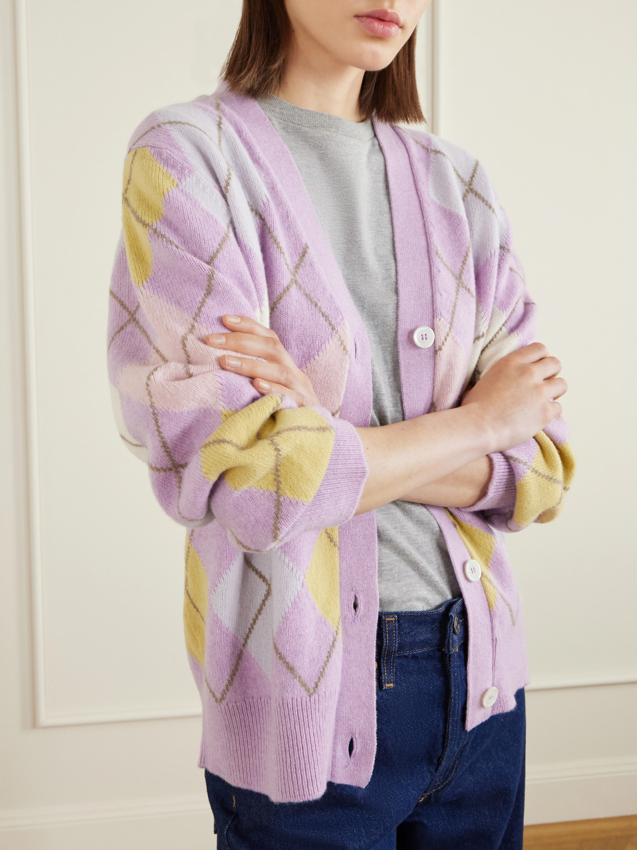 &Daughter - Argyle Cardigan