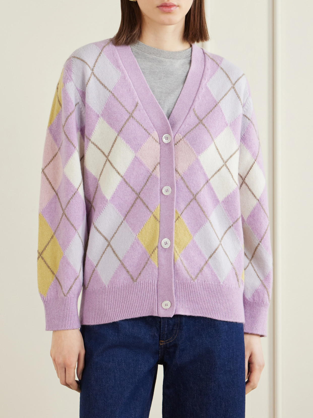 &Daughter - Argyle Cardigan