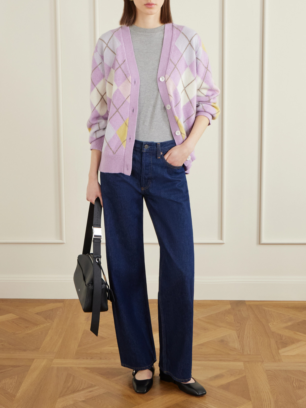 &Daughter - Argyle Cardigan