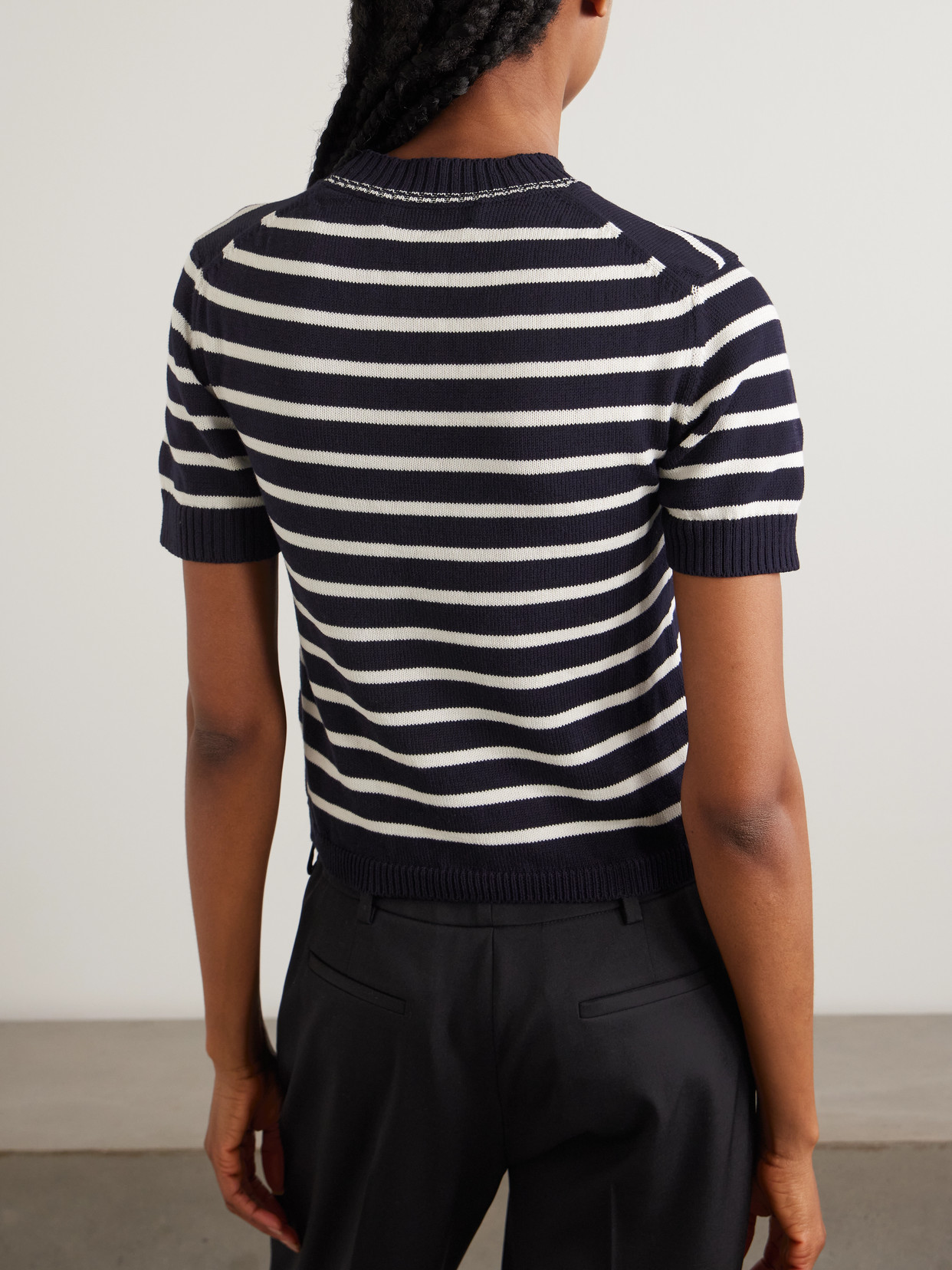 &Daughter - Shona Striped Organic Cotton Top