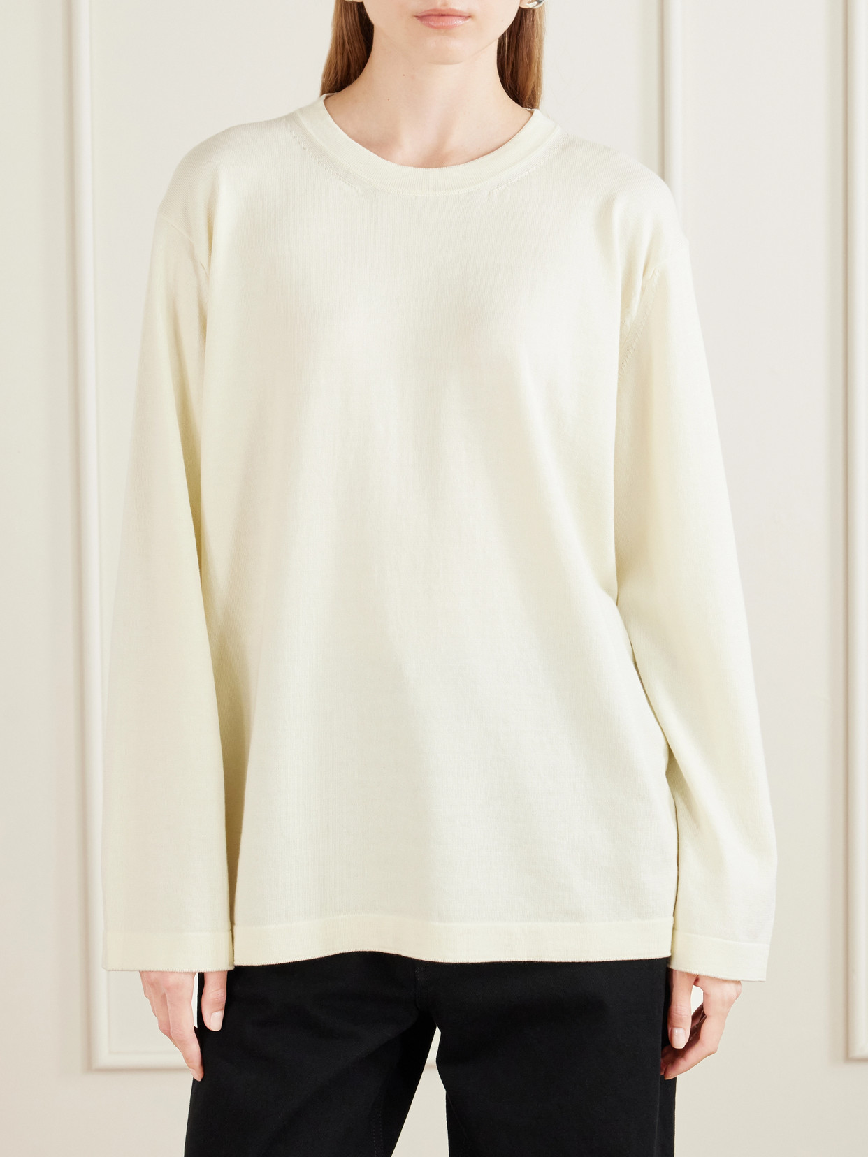 &Daughter - T-Knit Cotton-Jersey Sweater