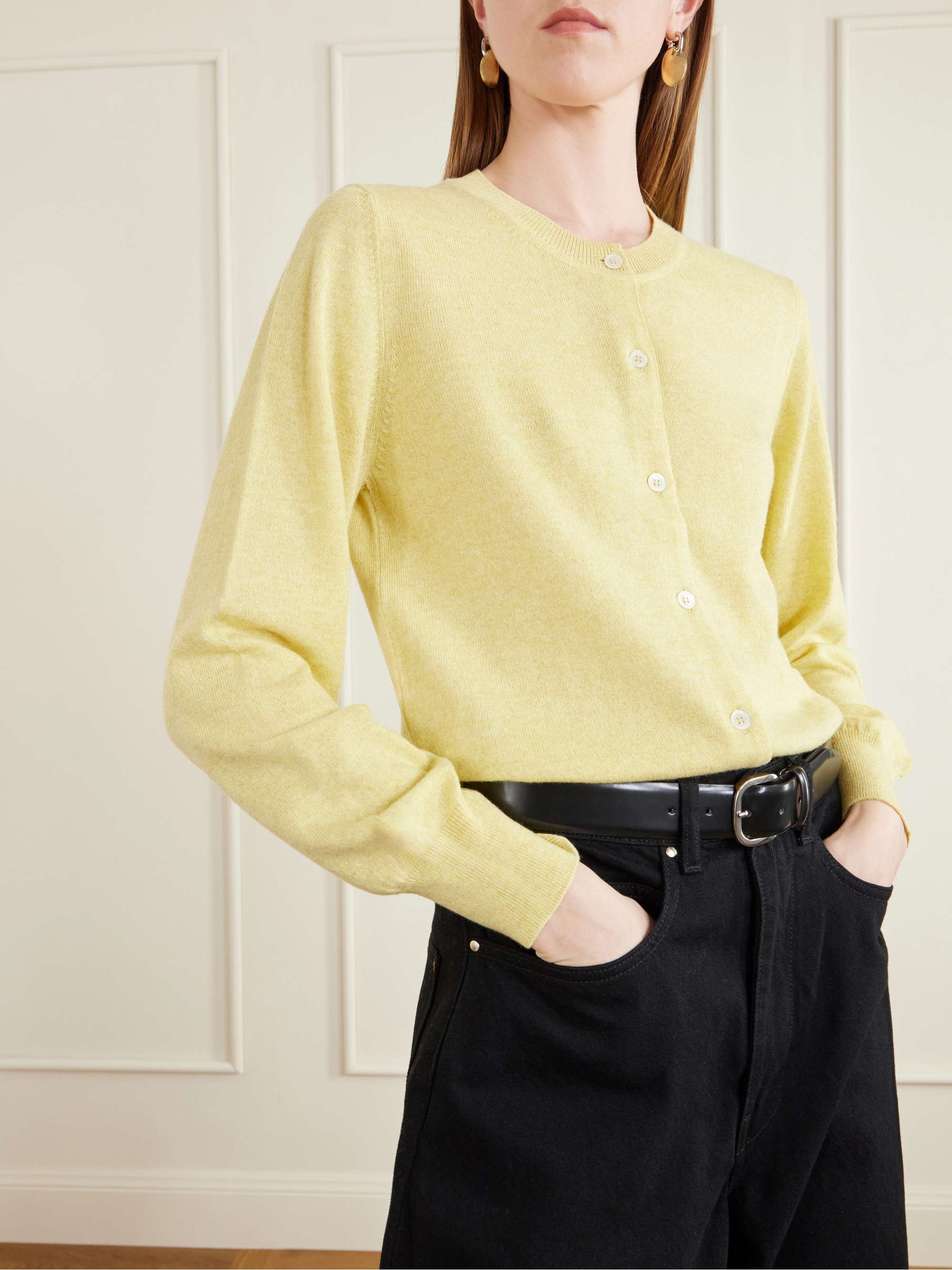 &DAUGHTER Enya cashmere and cotton-blend cardigan | NET-A-PORTER