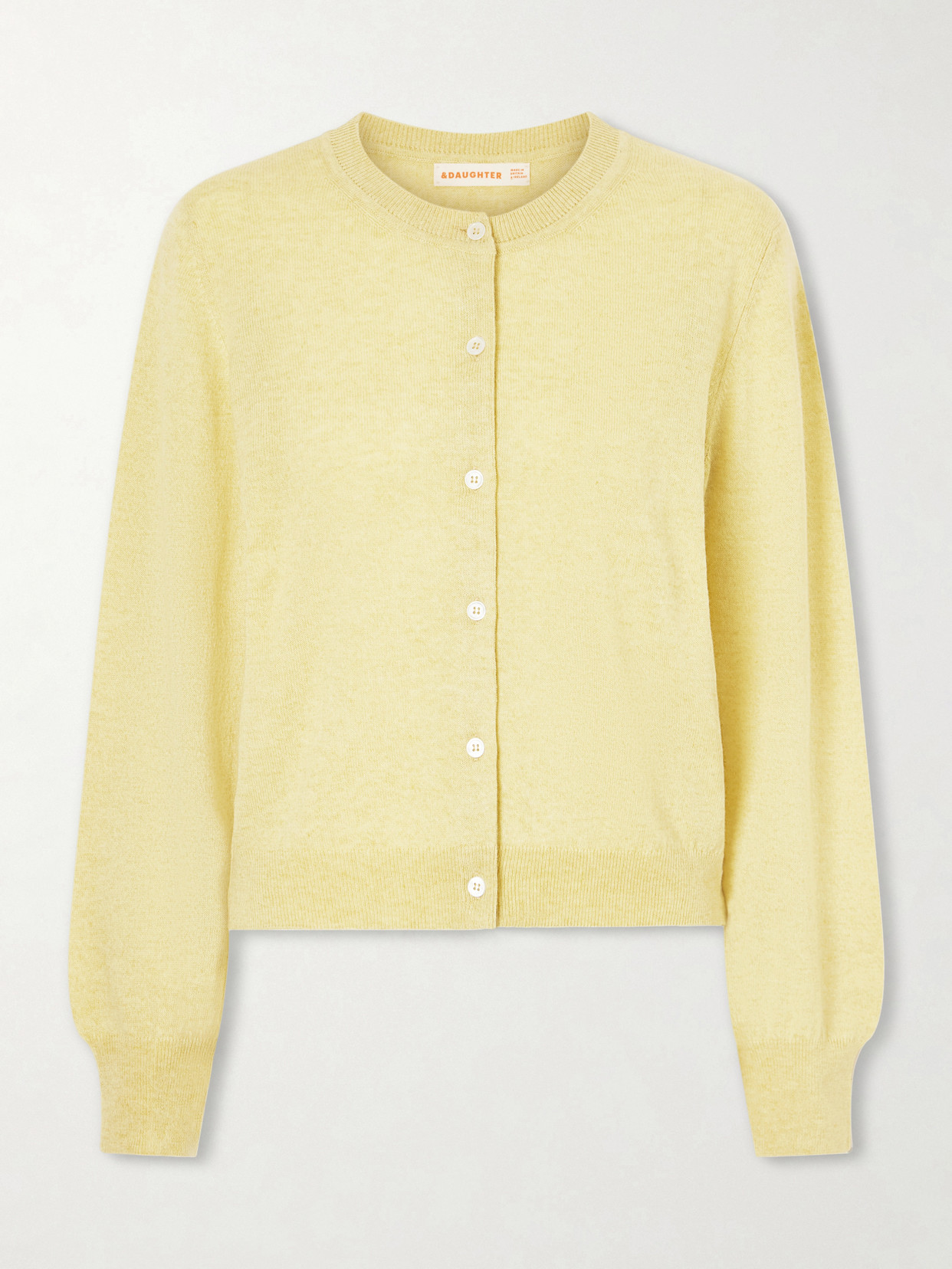 And-daughter Enya Cashmere And Cotton-blend Cardigan In Black