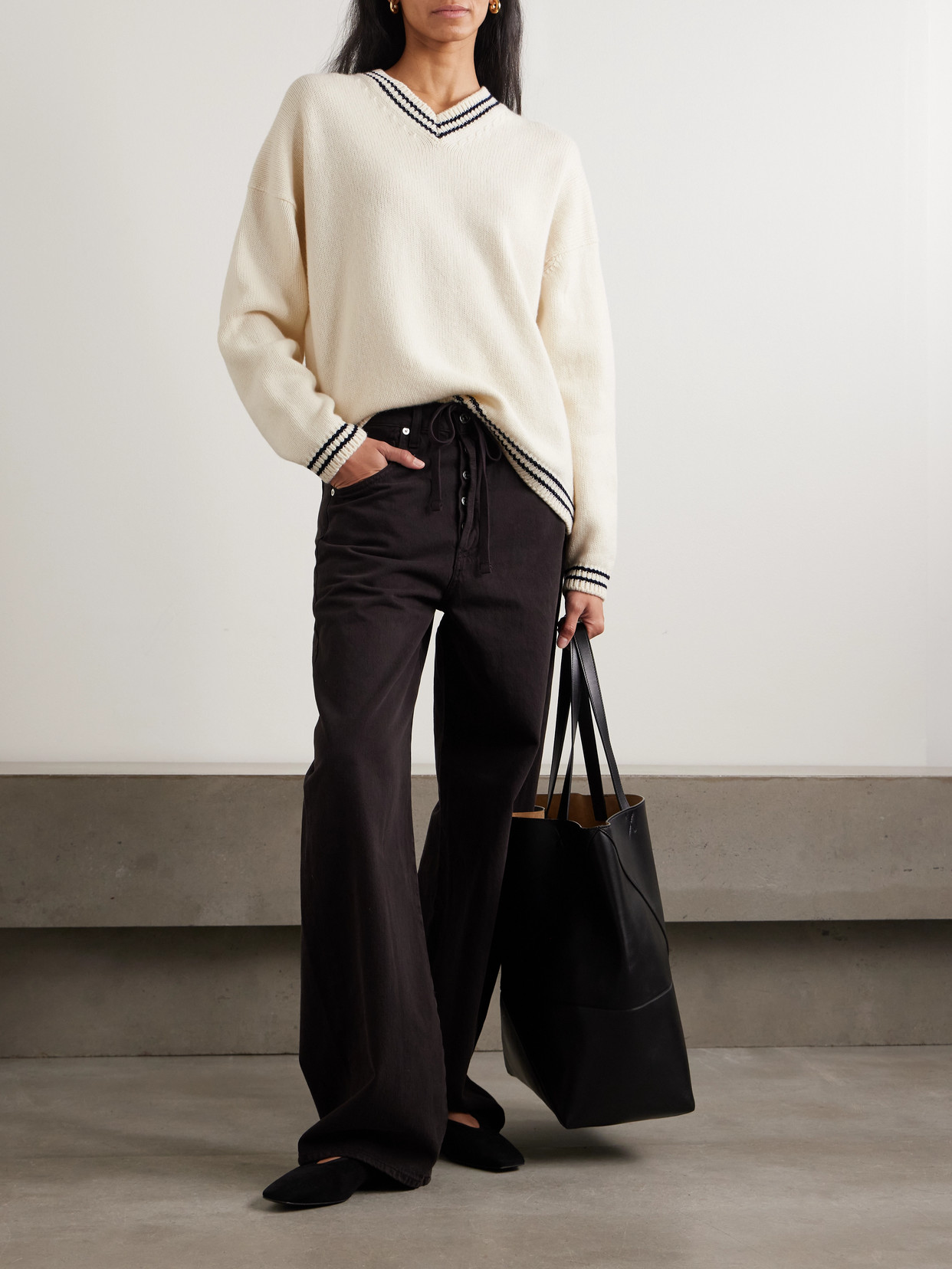 &Daughter - Balla Slouch Striped Sweater