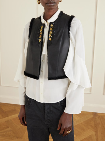 MAISON MAYLE Yves shearling vest