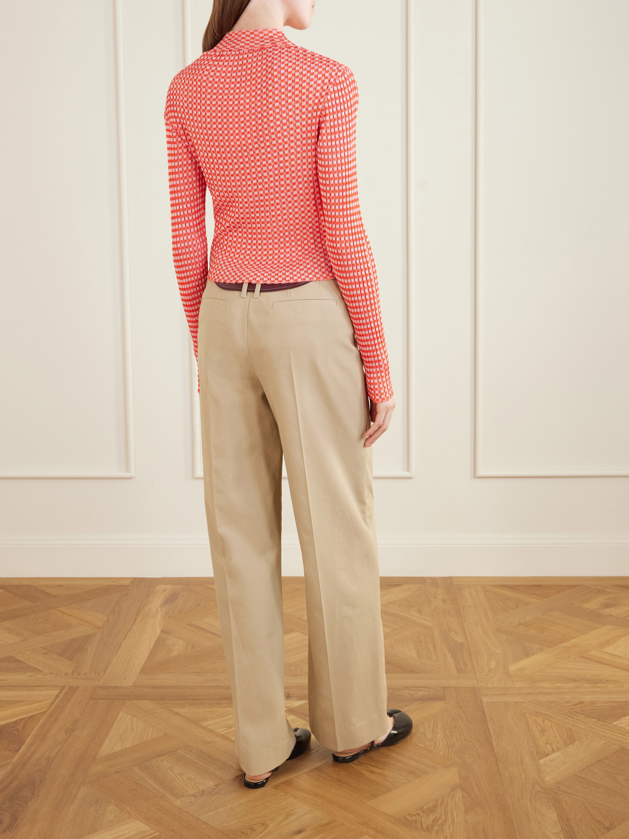 Gingham Illusion Woven T-Shirt