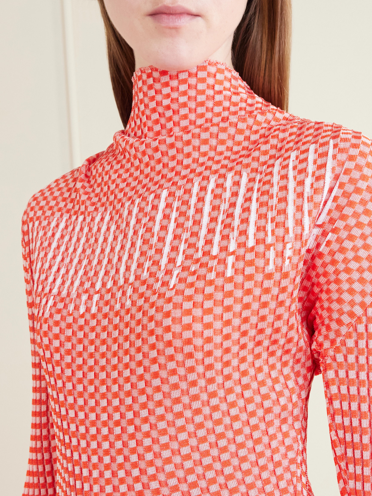 Gingham Illusion Woven T-Shirt