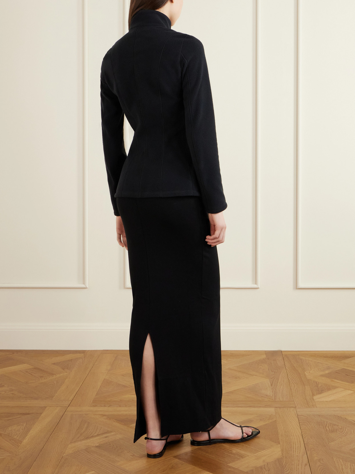 Paneled Fleece Jacket