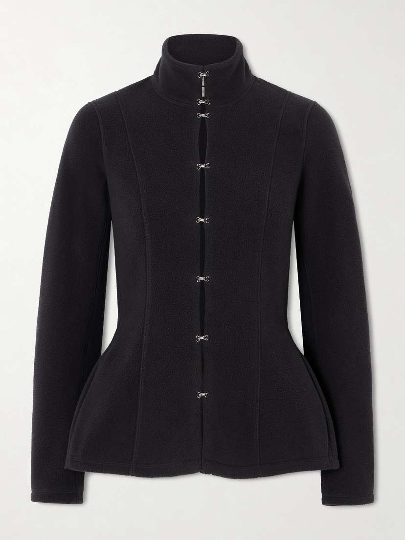 COLLEEN ALLEN Paneled Fleece Jacket