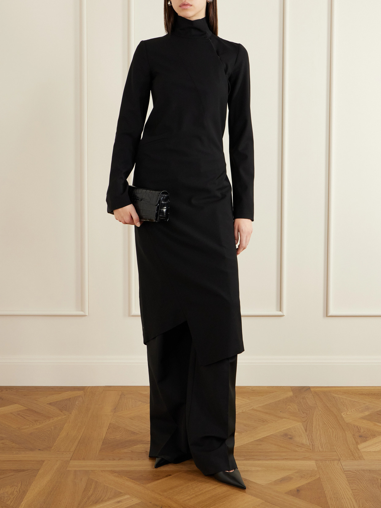 Twist Stretch-Crepe Jacket