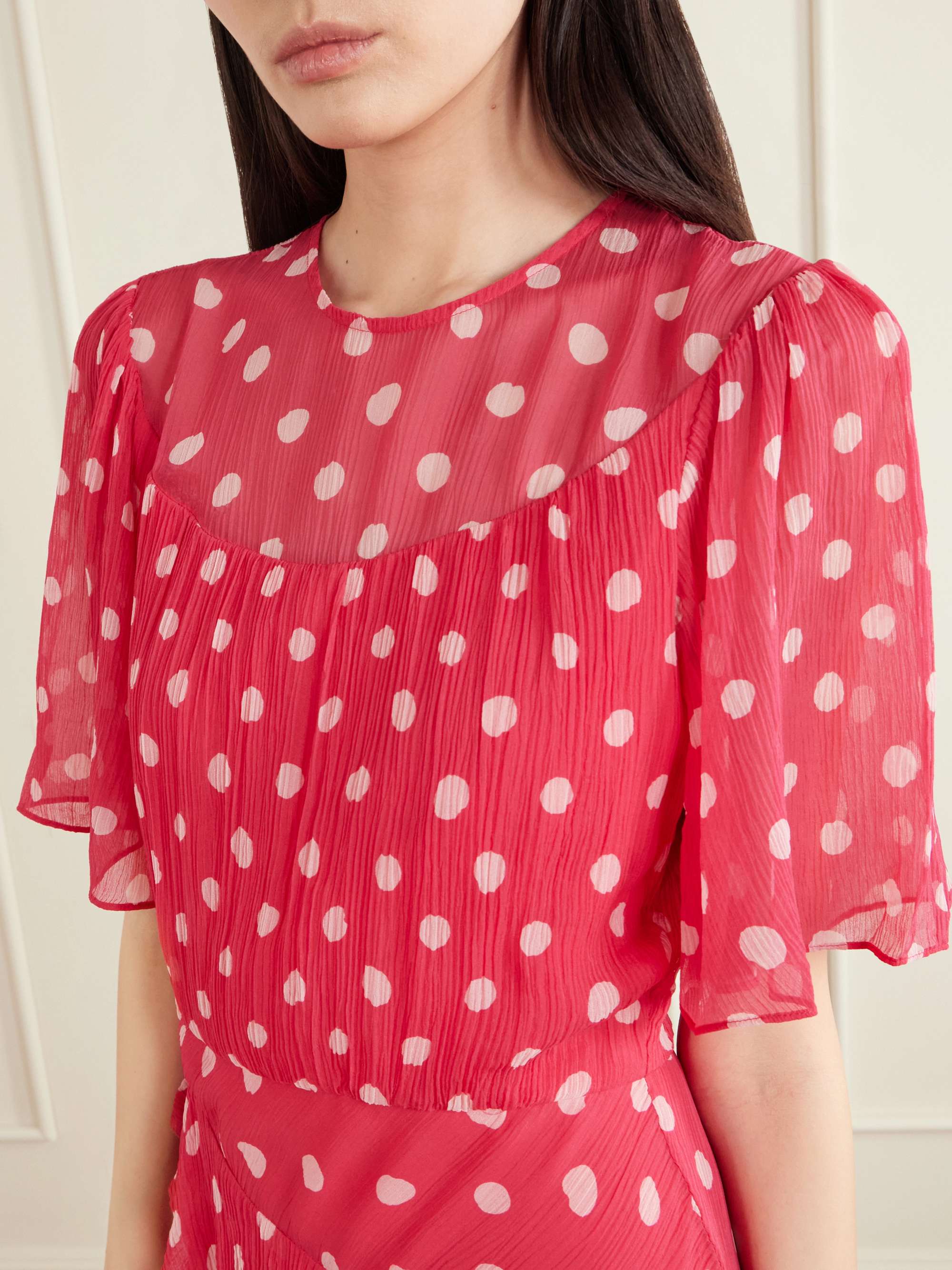 sachin and babi light blue dress Red Dress Black Polka Dots