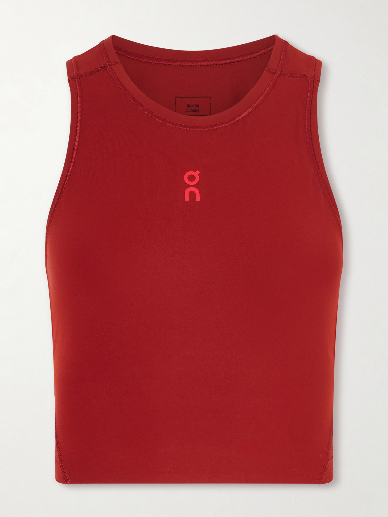 Year Of The Horse Cropped Printed Stretch Recycled Top