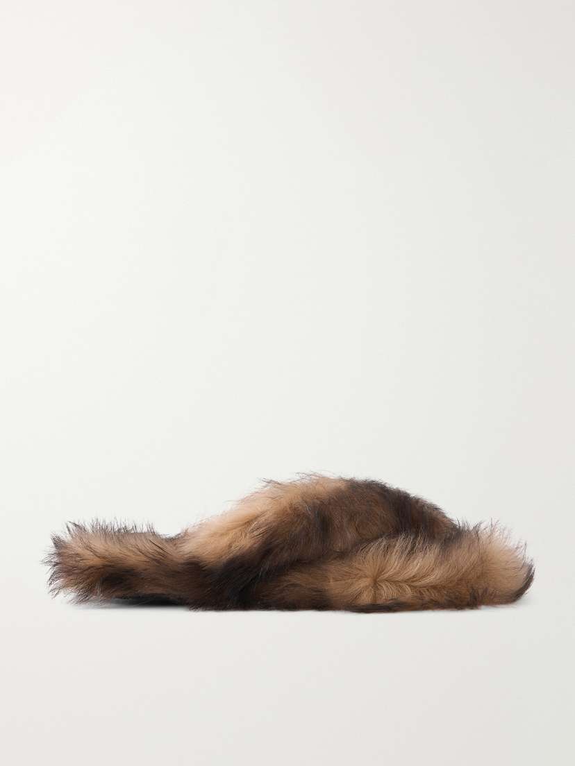 Dolce & Gabbana Shearling Slides