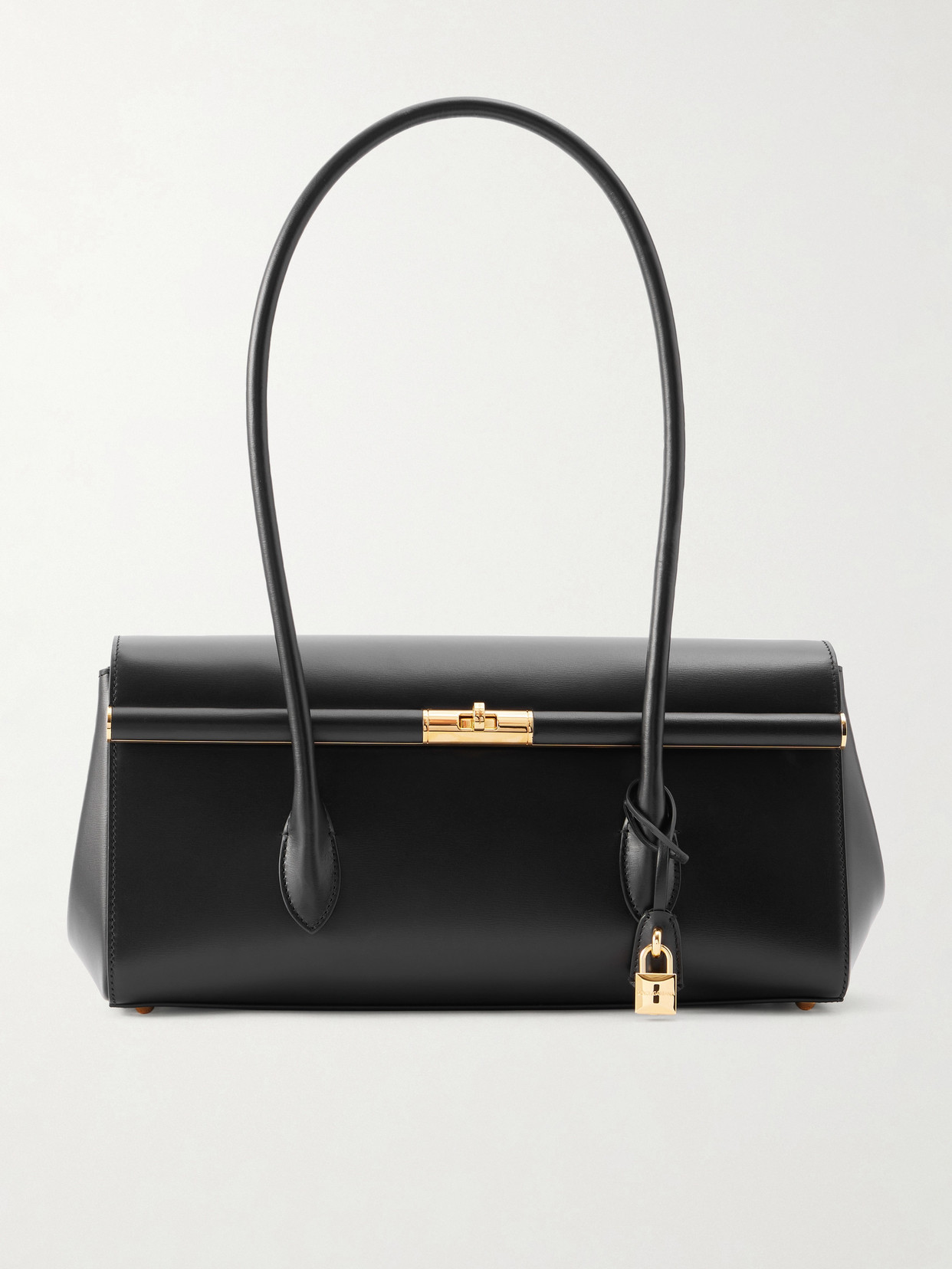 Dolce & Gabbana Marlene Leather Shoulder Bag In Black