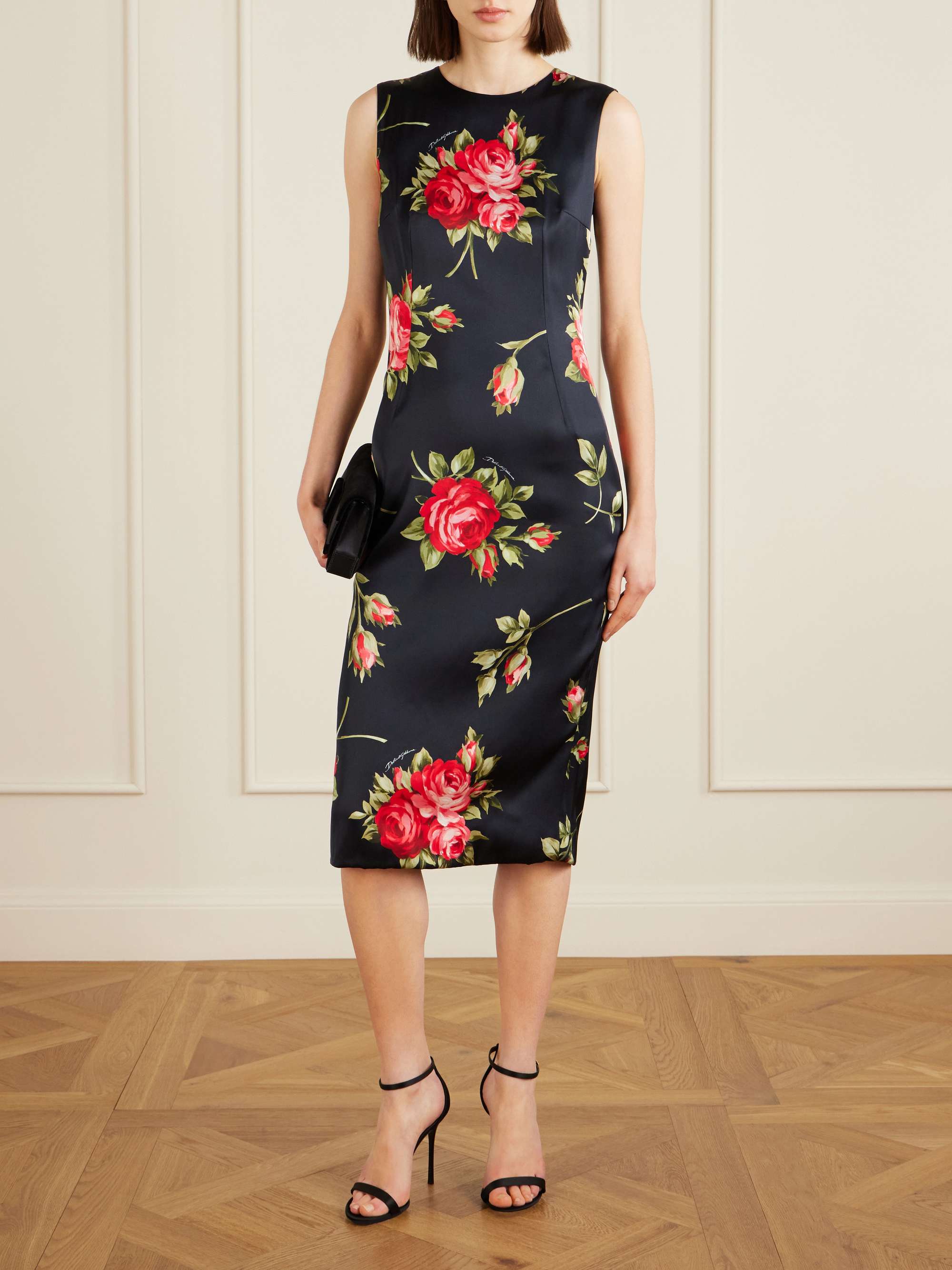 DOLCE&GABBANA Satin sandals | NET-A-PORTER