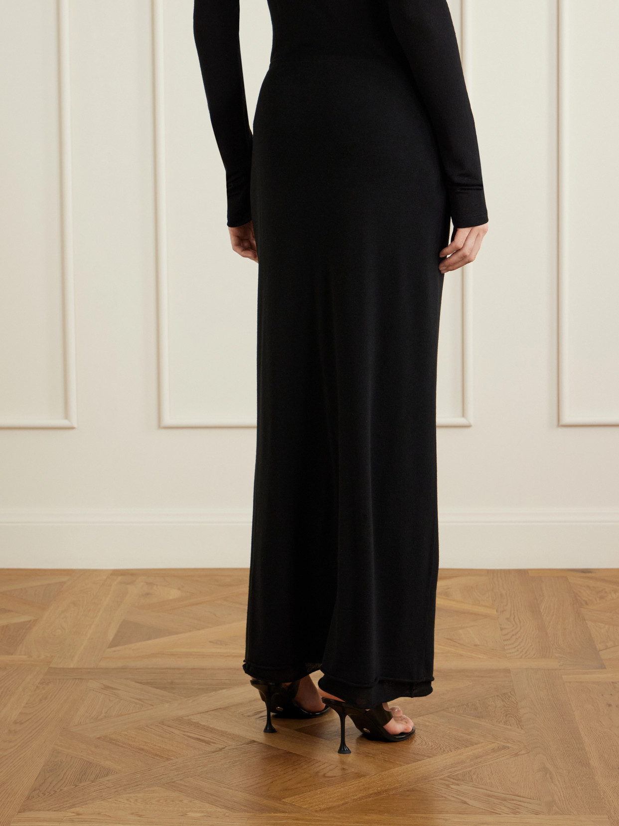 Stretch Tencel Modal, Silk And Cashmere-Blend Maxi