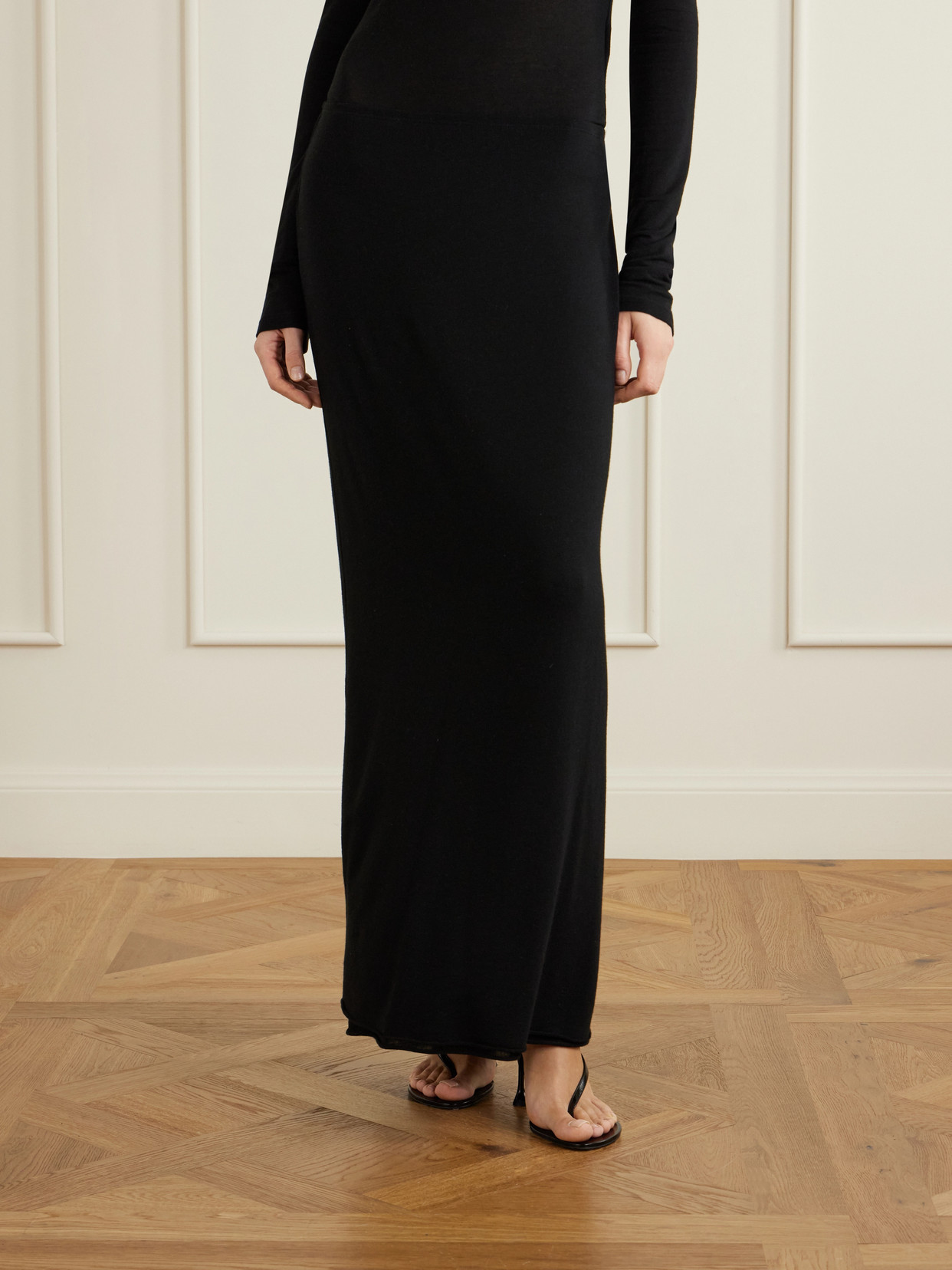 Stretch Tencel Modal, Silk And Cashmere-Blend Maxi