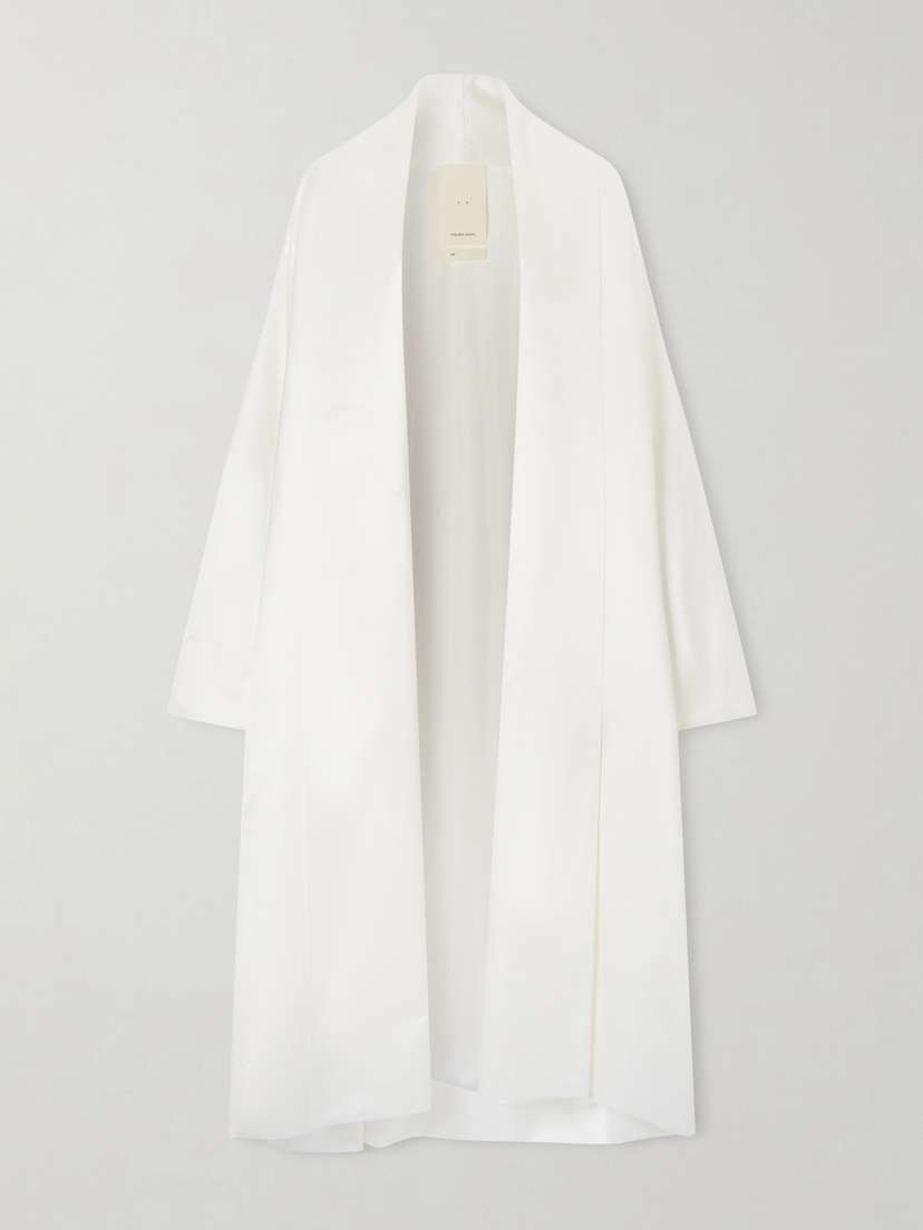 COLLEEN ALLEN Silk Duchesse-satin Coat