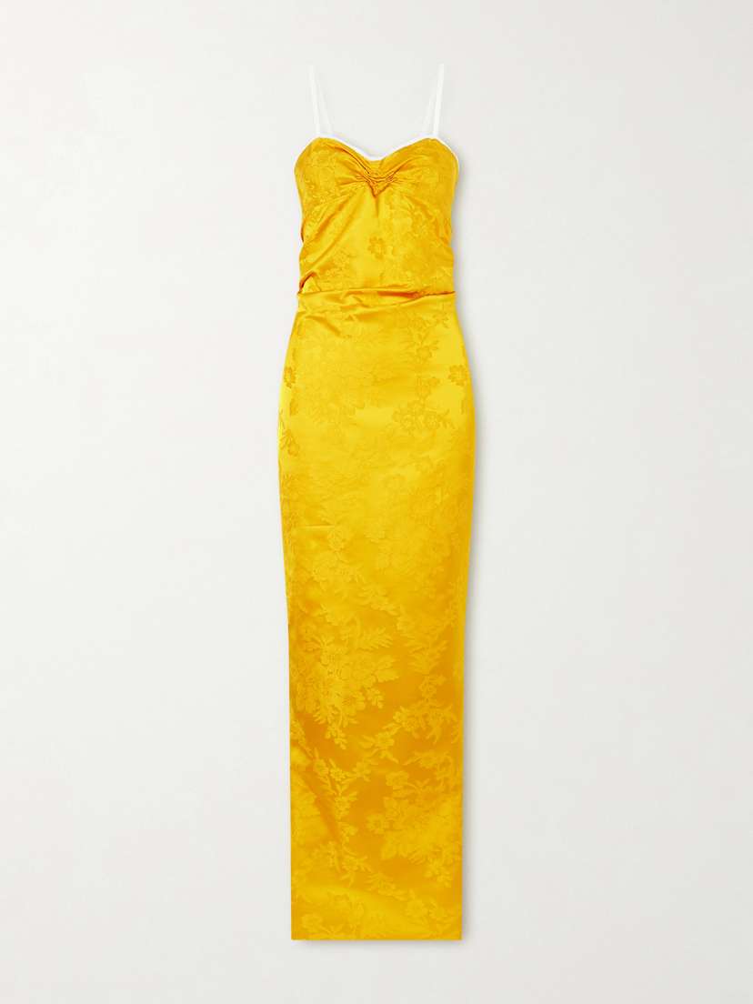 COLLEEN ALLEN Floral-jacquard Cotton-blend Gown | Thumbnail 6