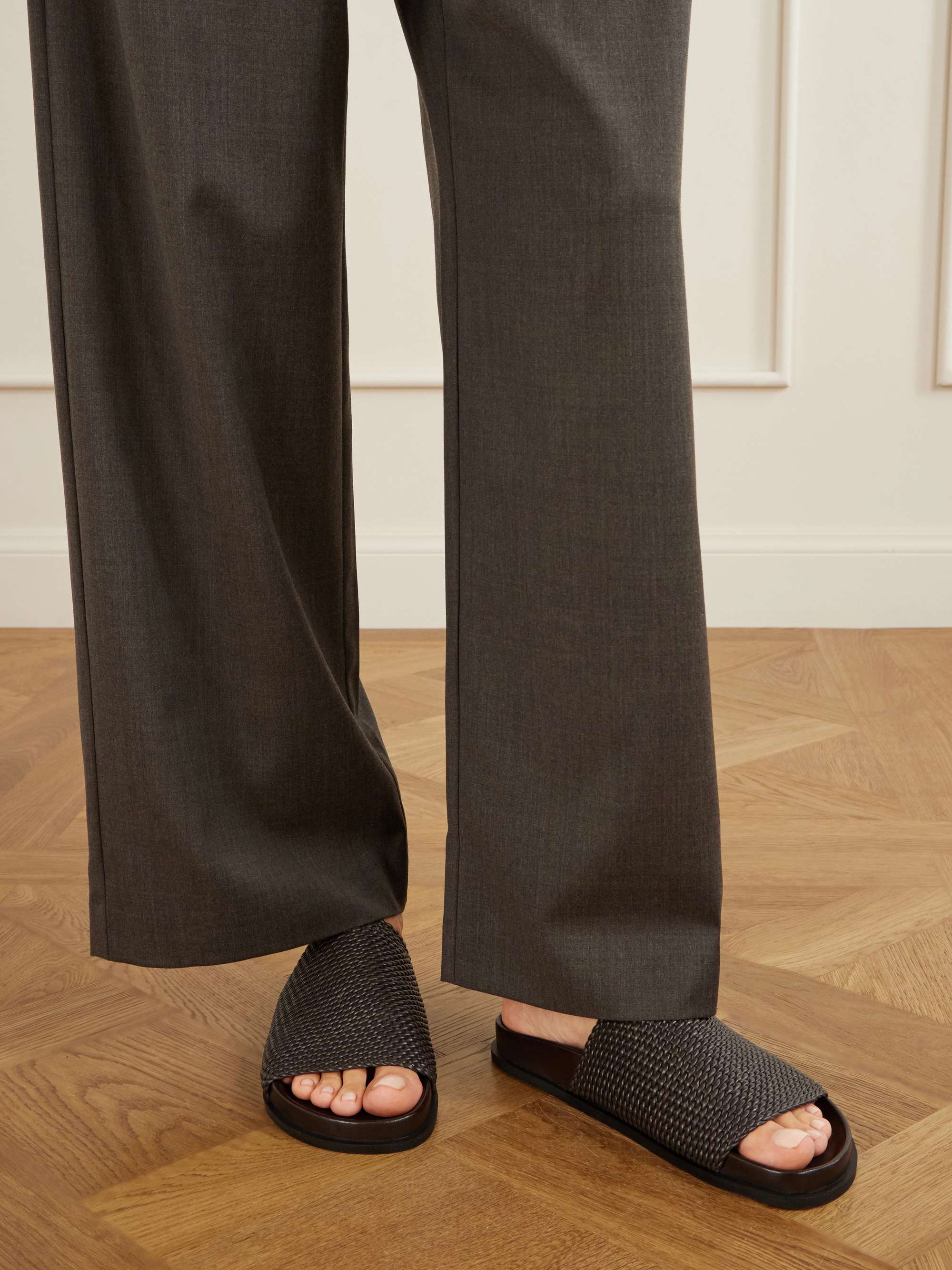 A.EMERY Luca suede slides