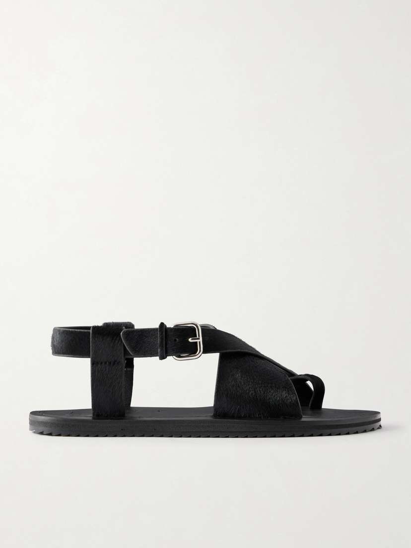 A Emery Ora Pony Hair Sandals