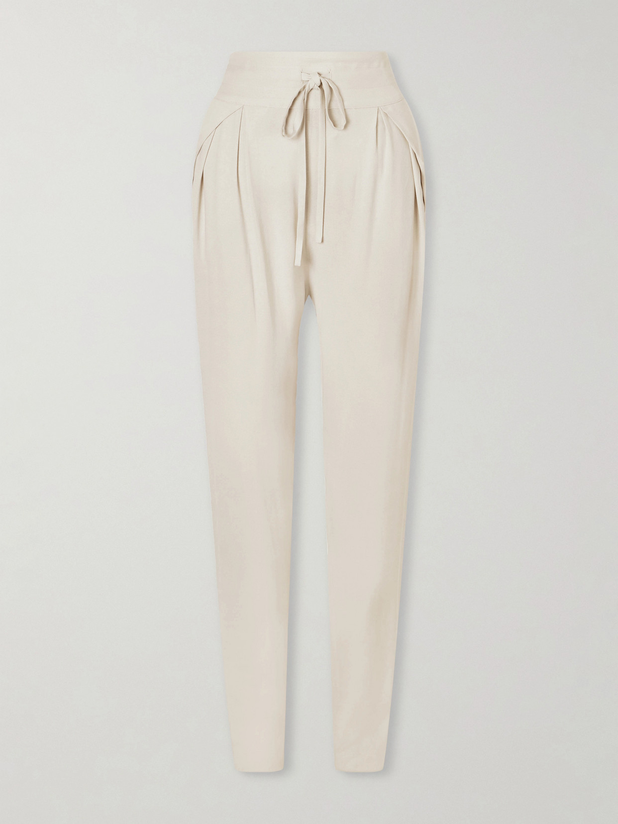 Sharon Wauchob The Vardar Silk-blend Straight-leg Pants In Neutral