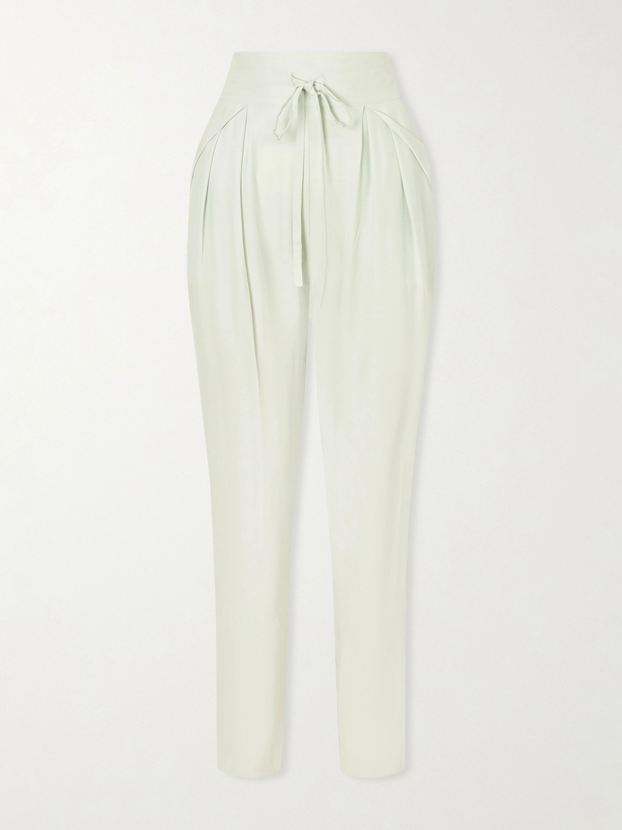 Sharon Wauchob The Vardar Silk-blend Straight-leg Pants In White
