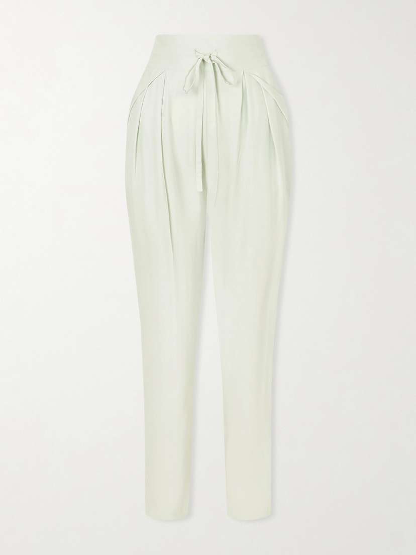 Sharon Wauchob The Vardar Silk-blend Straight-leg Pants