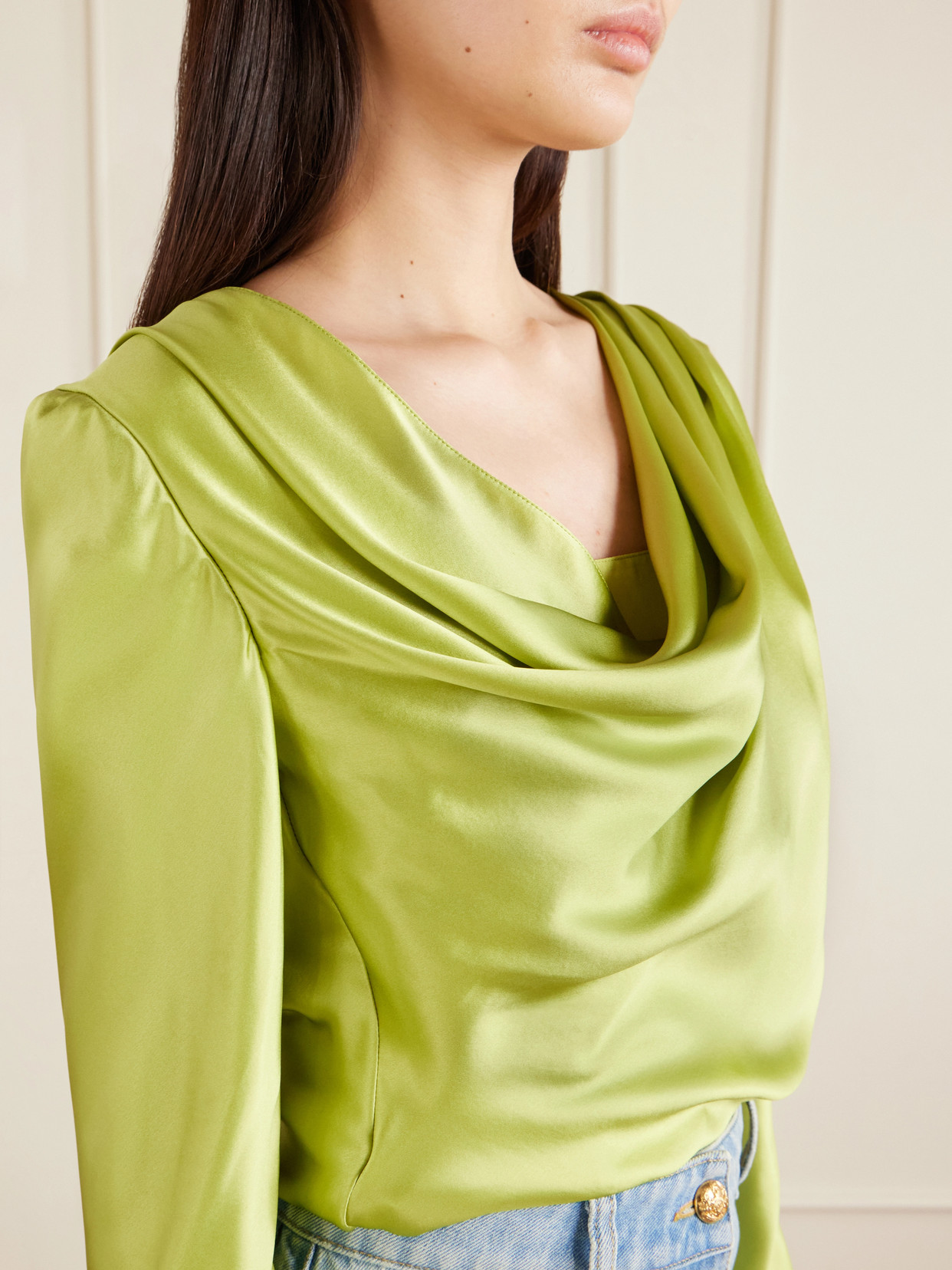 Garavani - Silk-Satin Blouse