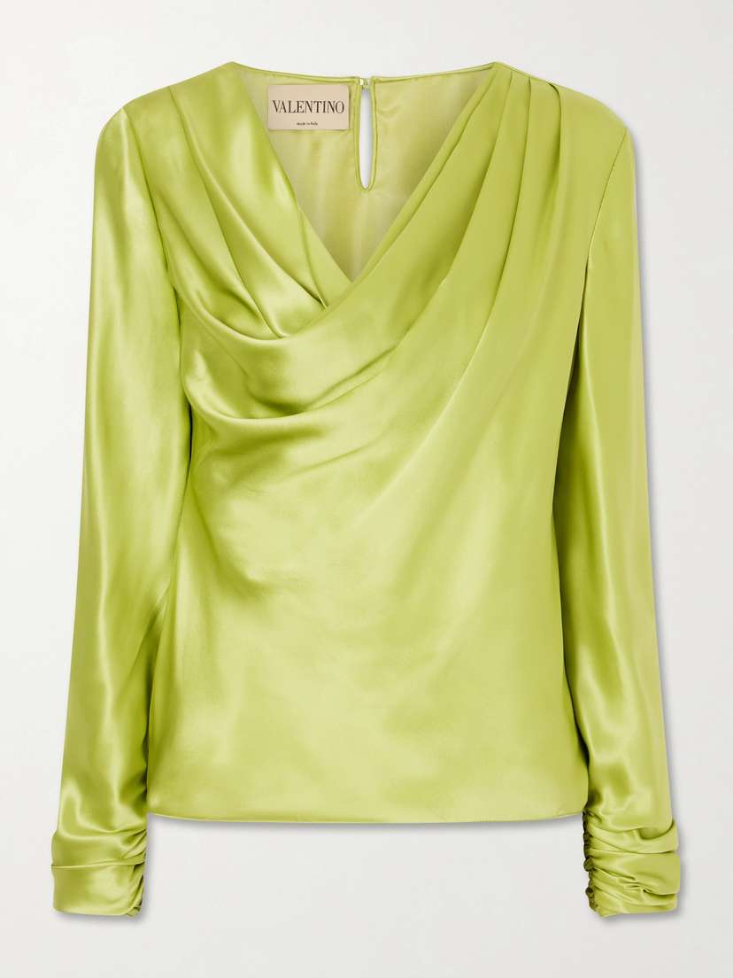 Valentino Garavani — Silk-satin blouse