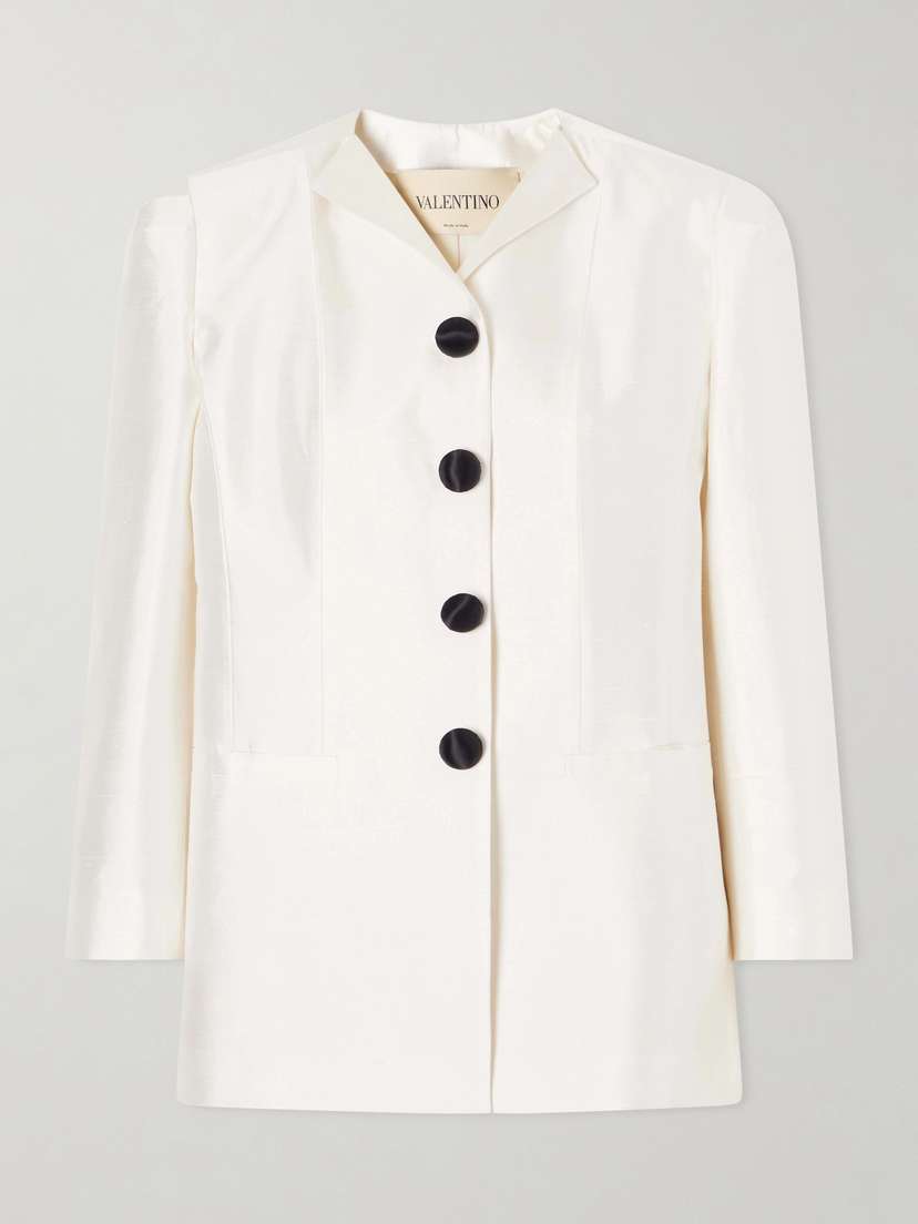 Valentino Garavani Silk-shantung Blazer