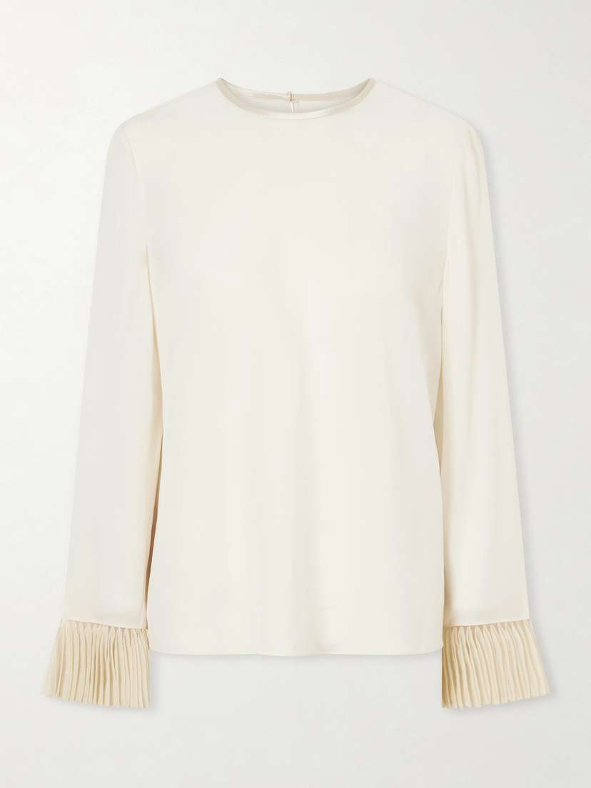 Valentino Garavani Silk Crepe De Chine Blouse