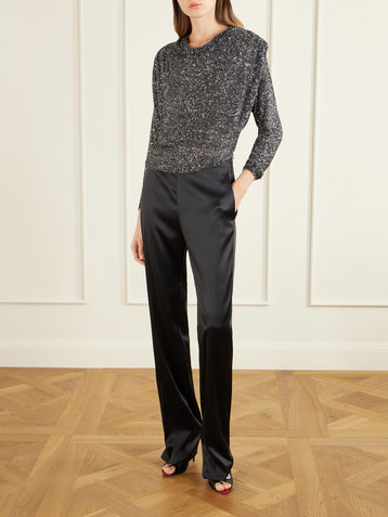 Valentino Garavani Sequined lace blouse