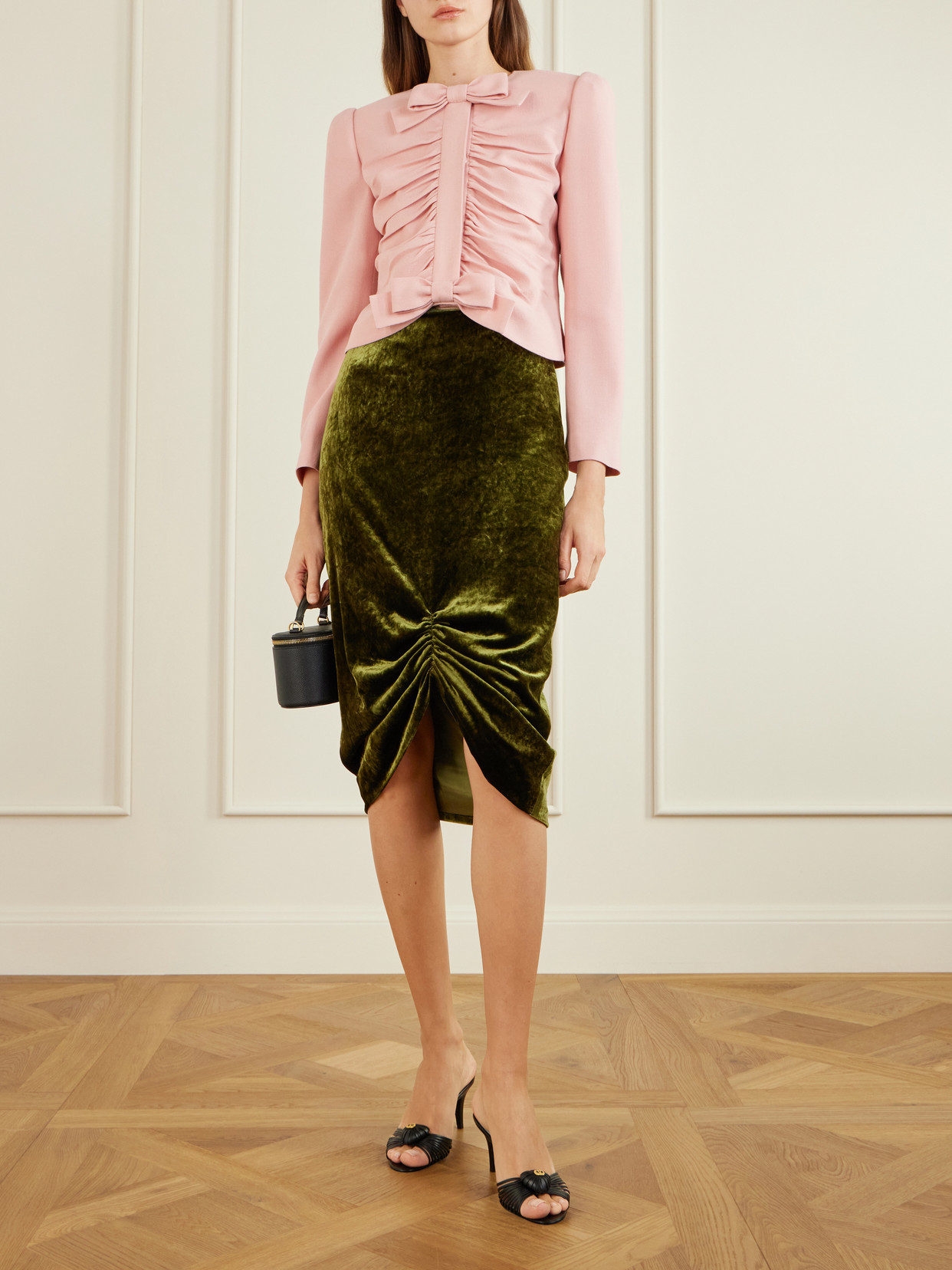Garavani - Bow-Embellished Ruched Jacket