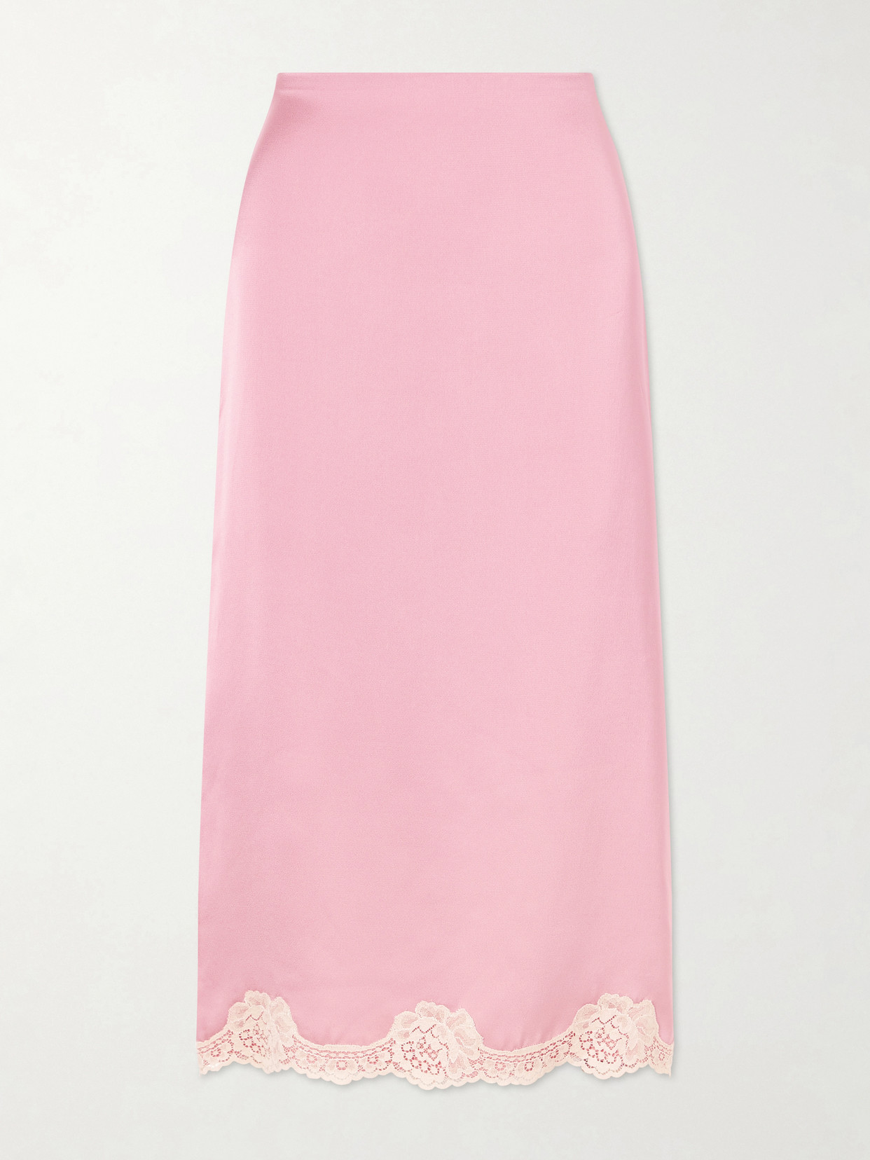 Garavani - Lace-Trimmed Cady Midi